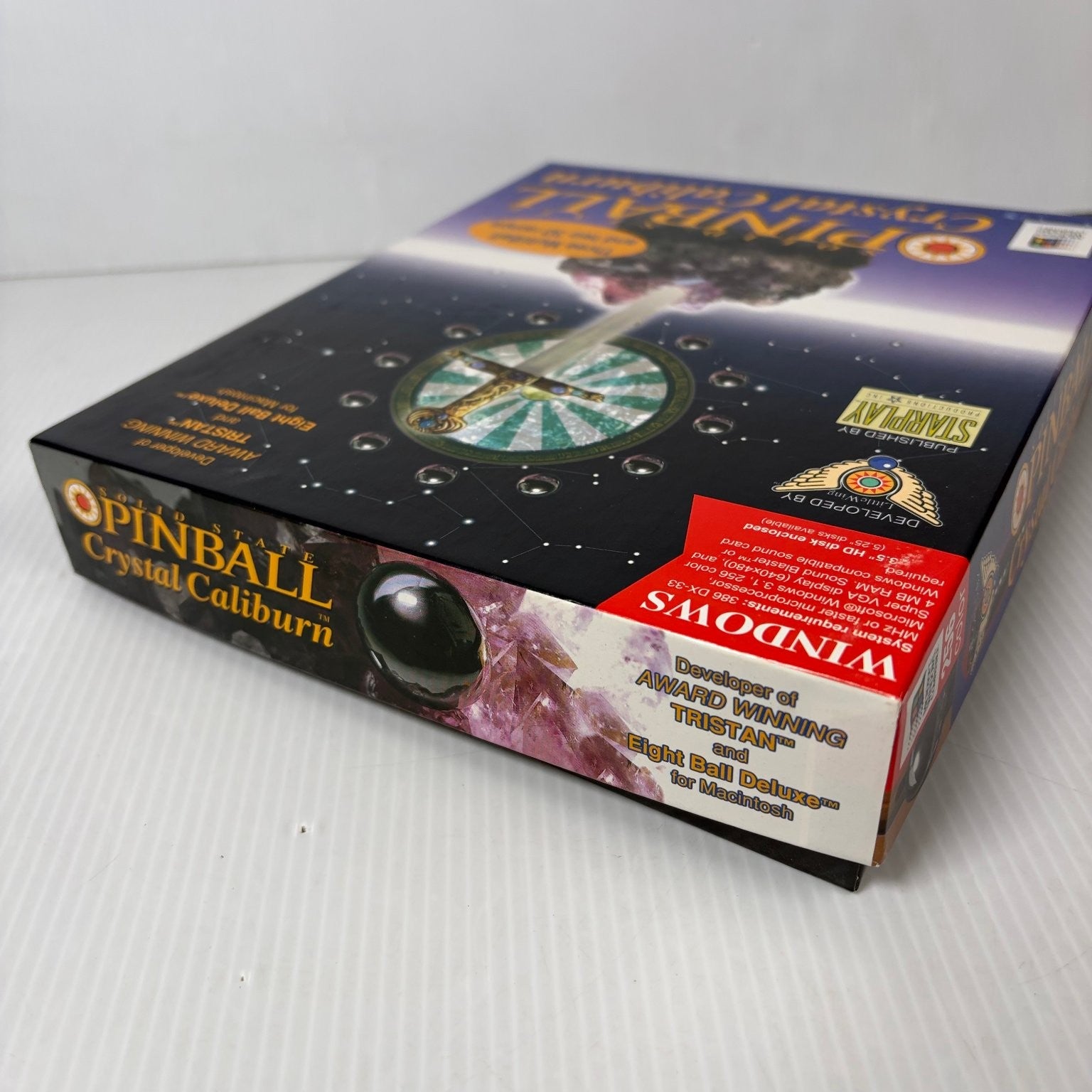 Solid State Pinball Crystal Caliburn Big Box PC CD-ROM Windows Macintosh Game
