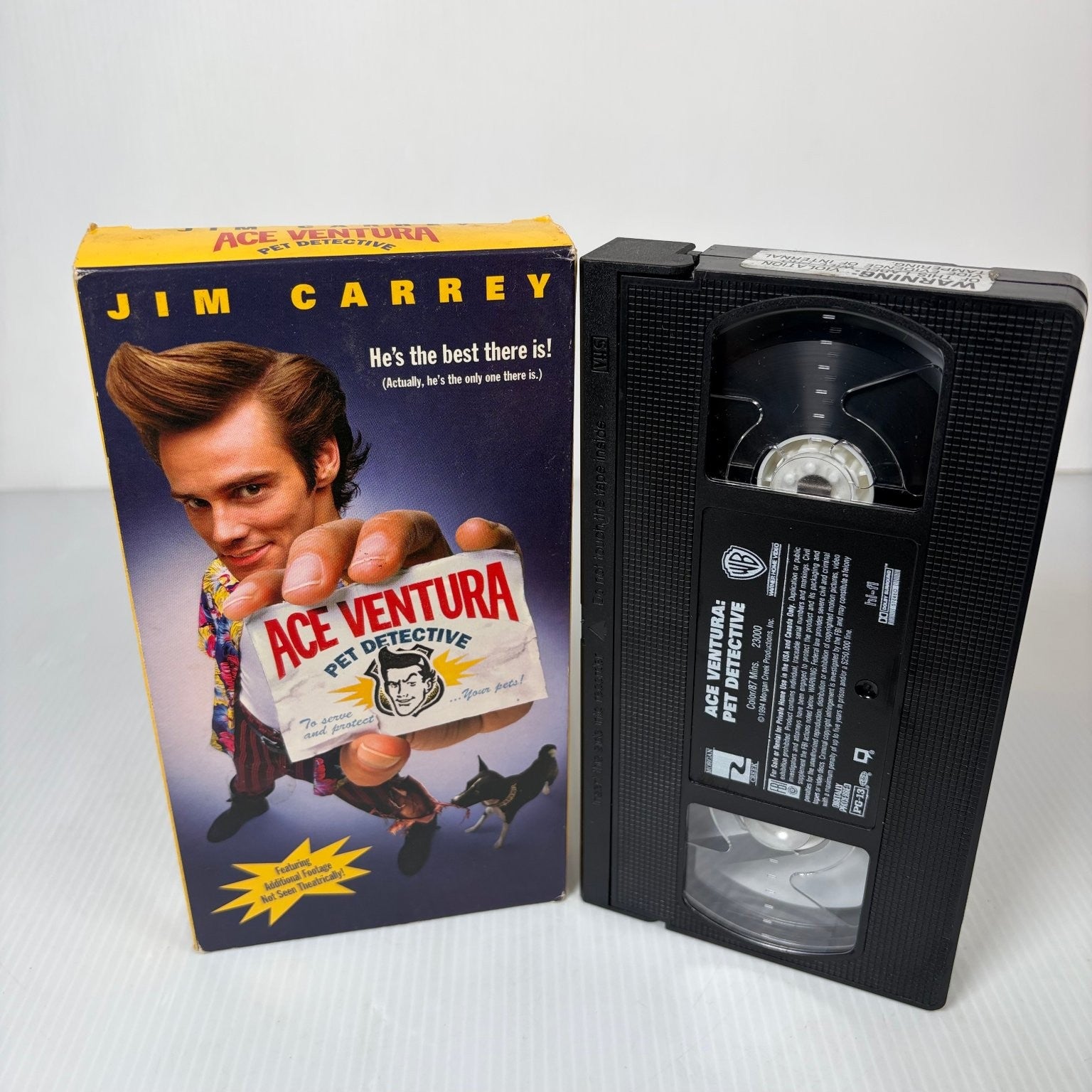 Ace Ventura Pet Detective VHS 1994 Comedy Jim Carrey Warner Bros. Original