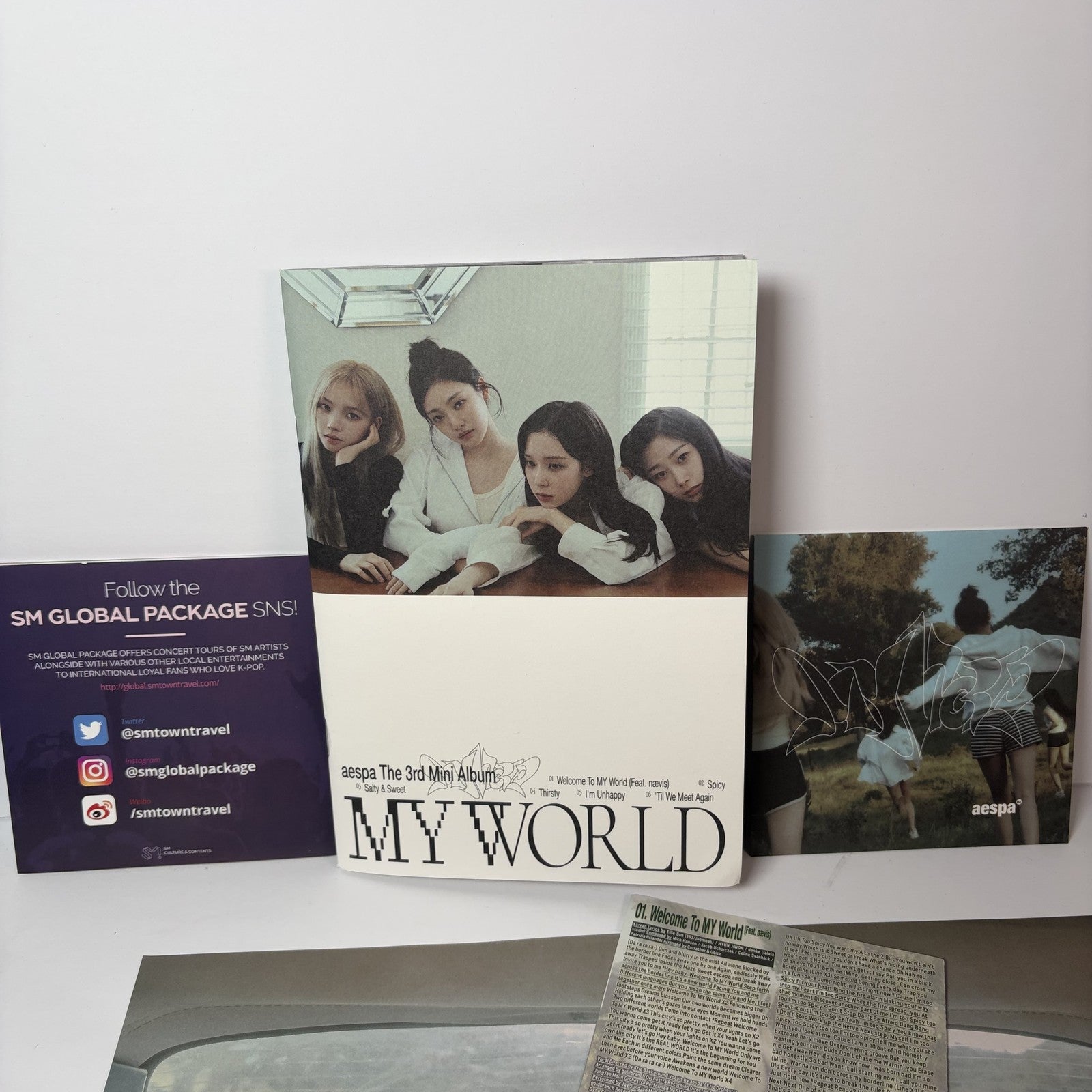 aespa MY WORLD The 3rd Mini Album CD K-Pop Official Barnes & Noble Exclusive