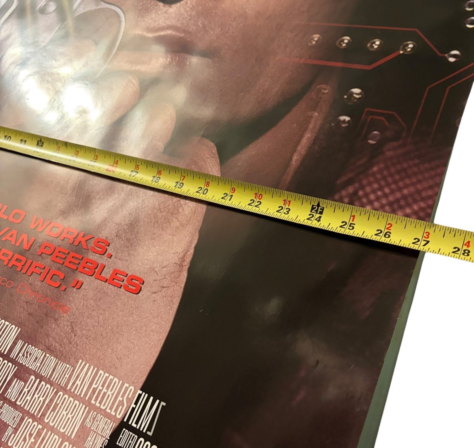 Vintage Mario Van Peeble Solo 1996 One Sheet Movie Poster USA Sci-Fi Action