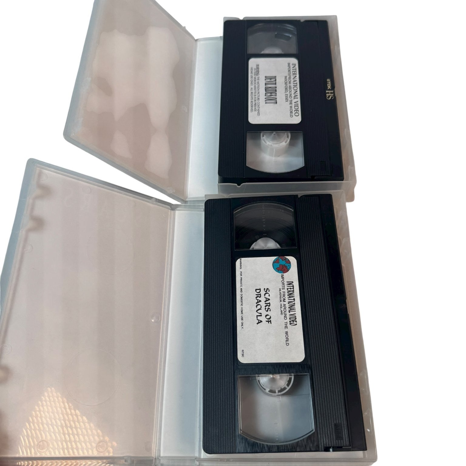 Lot of 2 Horror Hammer Classic VHS The Devil Rides Out Scars of Dracula Import