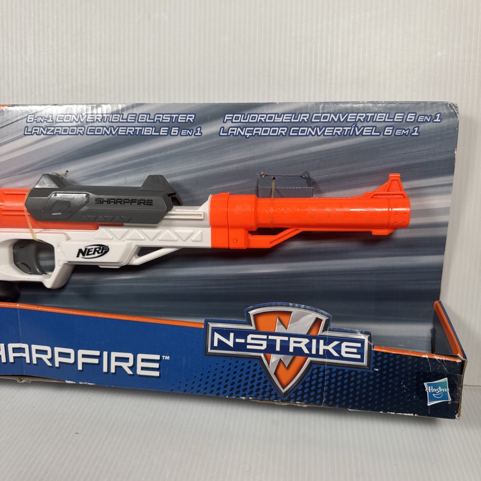 Nerf SharpFire 6-in-1 Convertible N-Strike Blaster A9315 Full Set With Darts