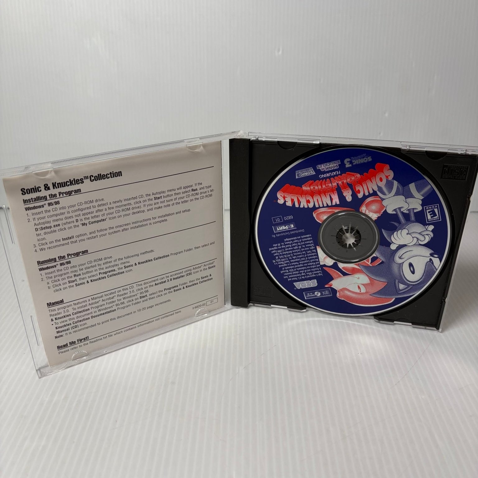 Sonic & Knuckles Collection PC Video Game 3-in-1 Retro Sega Classics