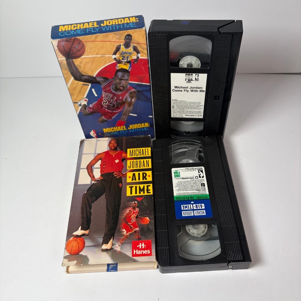Michael Jordan VHS Lot Come Fly With Me Air Time Basketball Bloopers Rams Slams