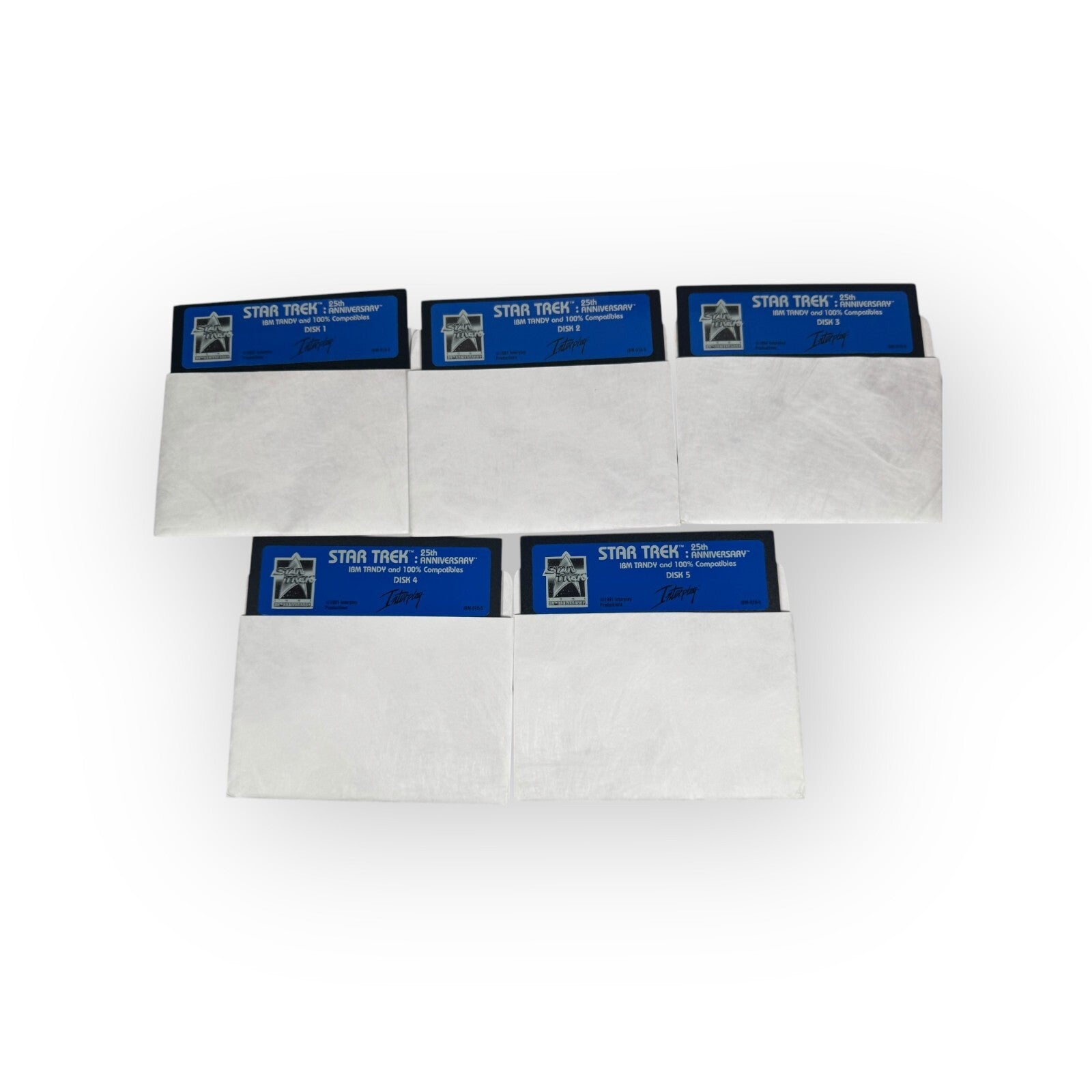 Star Trek 25th Anniversary IBM Tandy PC Game 5.25" Floppy Variant Complete