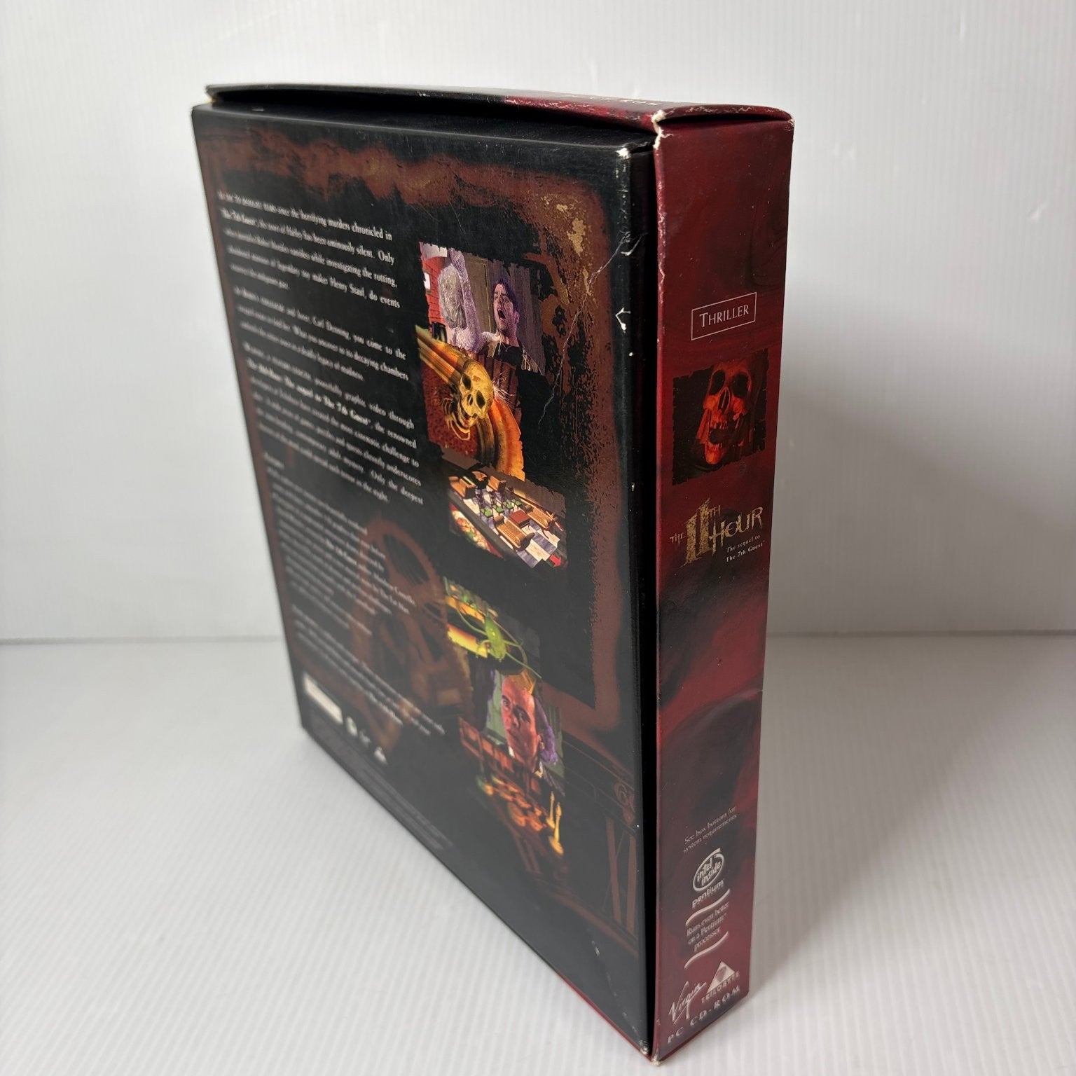 The 11th Hour PC CD-ROM Big Box Video Game Thriller Puzzle Adventure FMV Horror
