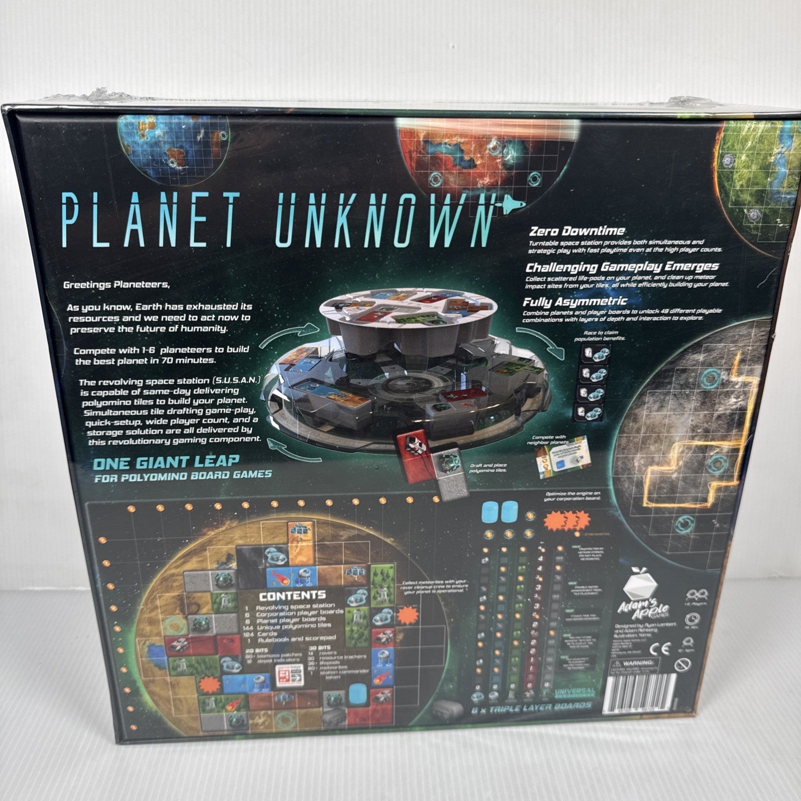 Planet Unknown Board Game by Adam's Apple Games AAG1502 With Gametrayz Sealed