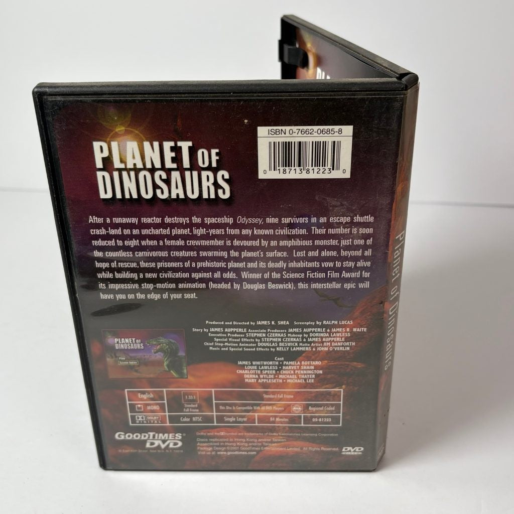 Planet of Dinosaurs DVD Cult Sci-Fi Stop-Motion Dinosaur Movie GoodTimes