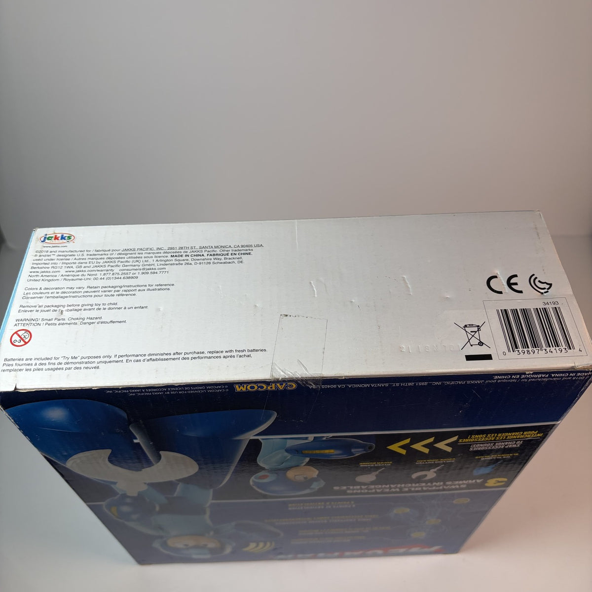 Mega Man Deluxe Figure Jakks Pacific 35+ Sounds Swappable Weapons New Box