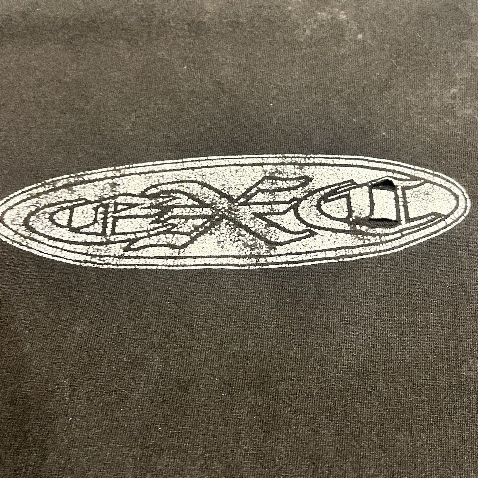 Vintage Distressed Earth Crisis Straight Edge Harley Logo M Y2K Blue Grape Rag