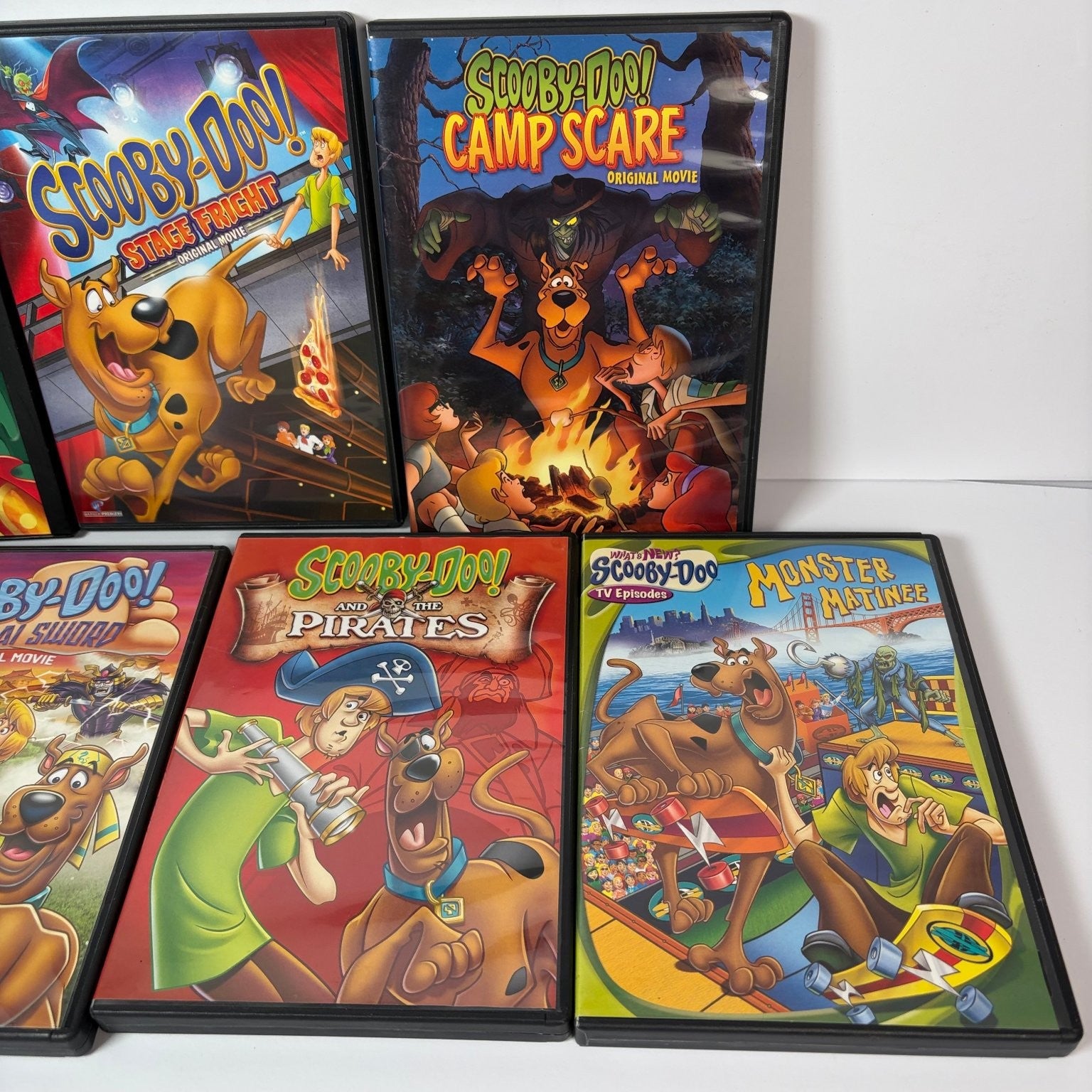 Scooby-Doo! Movie & TV Episode DVD Lot of 7 w/ Stage Fright, Camp Scare & More