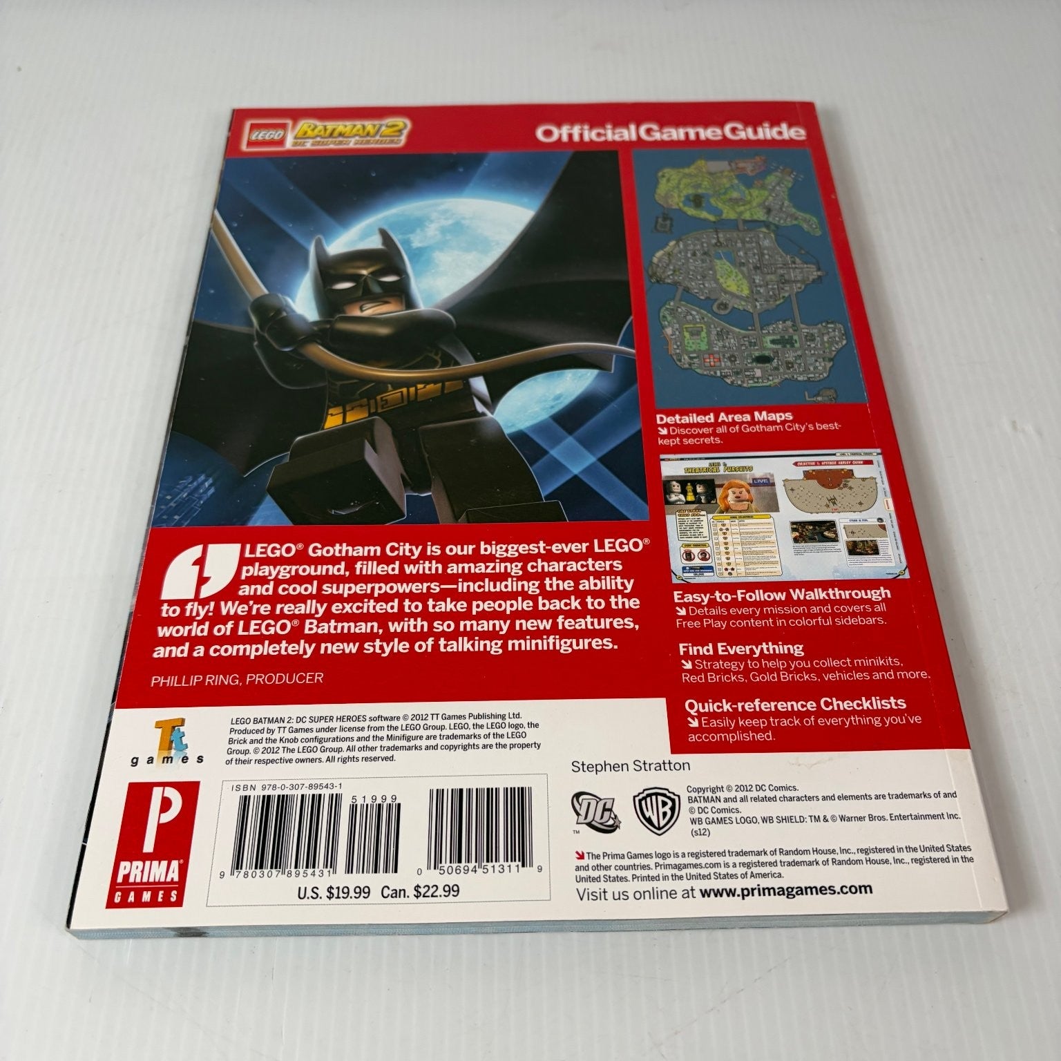 LEGO Batman 2 DC Super Heroes Xbox 360 PS3 Wii PC Official Strategy Guide