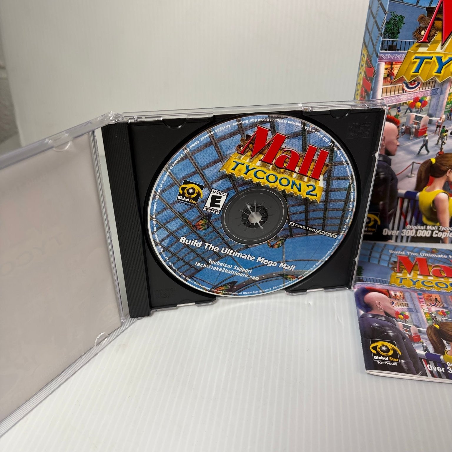 Mall Tycoon 2 PC Video Game Simulation Strategy CD-ROM Big Box