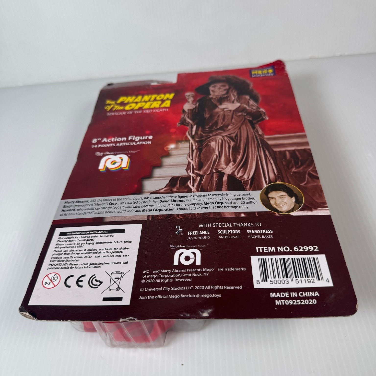 Mego Phantom of the Opera 8in Action Figure Masque of the Red Death