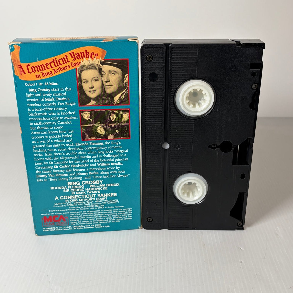 A Connecticut Yankee in King Arthur's Court VHS 1949 Bing Crosby MCA Hi-Fi