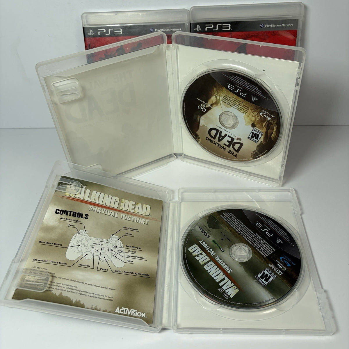 PlayStation 3 Ultimate Zombie Game Bundle Lot Of 4 Dead Island Walking Dead PS3