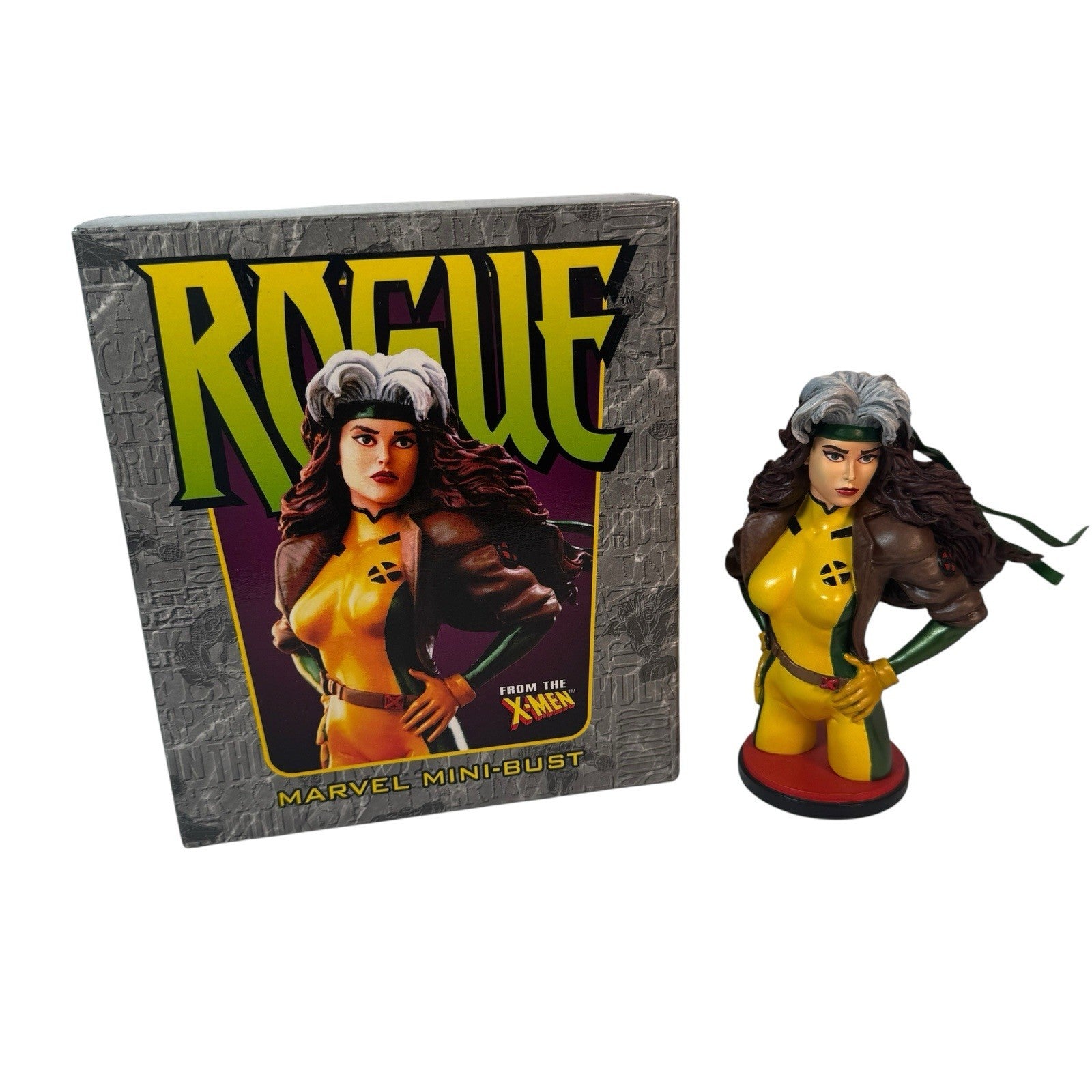 Bowen Designs Marvel 5.5" Rogue Mini Bust Statue MIB C376 X-Men 90’s Costume