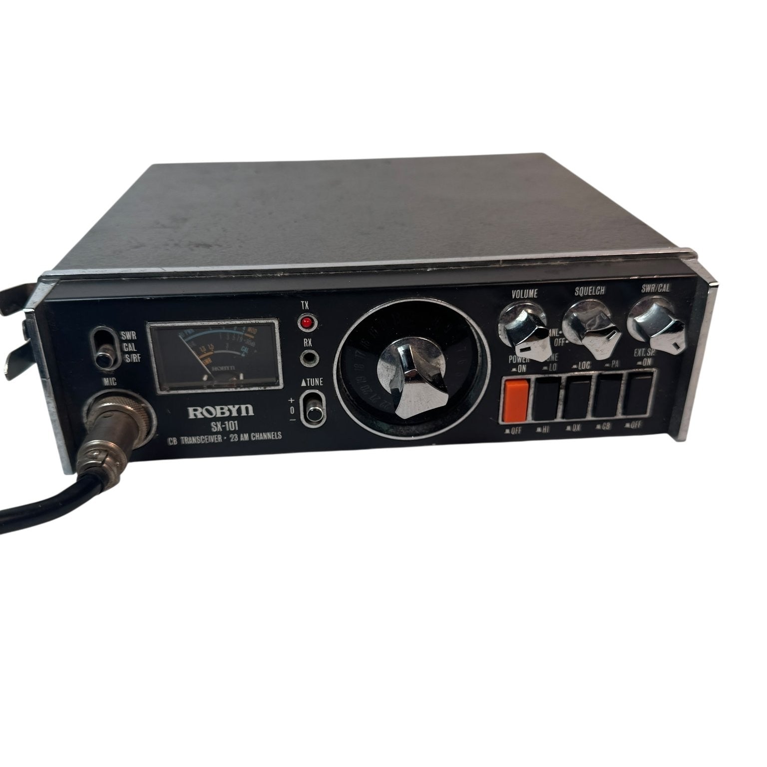 Vintage Robyn SX-101 CB Radio 23 Channels Mobile Transceiver AS IS Untested