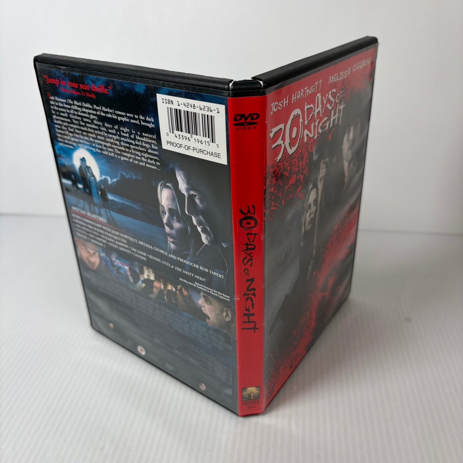 30 DAYS OF NIGHT DVD 2007 Josh Hartnett, Melissa George, Special Features