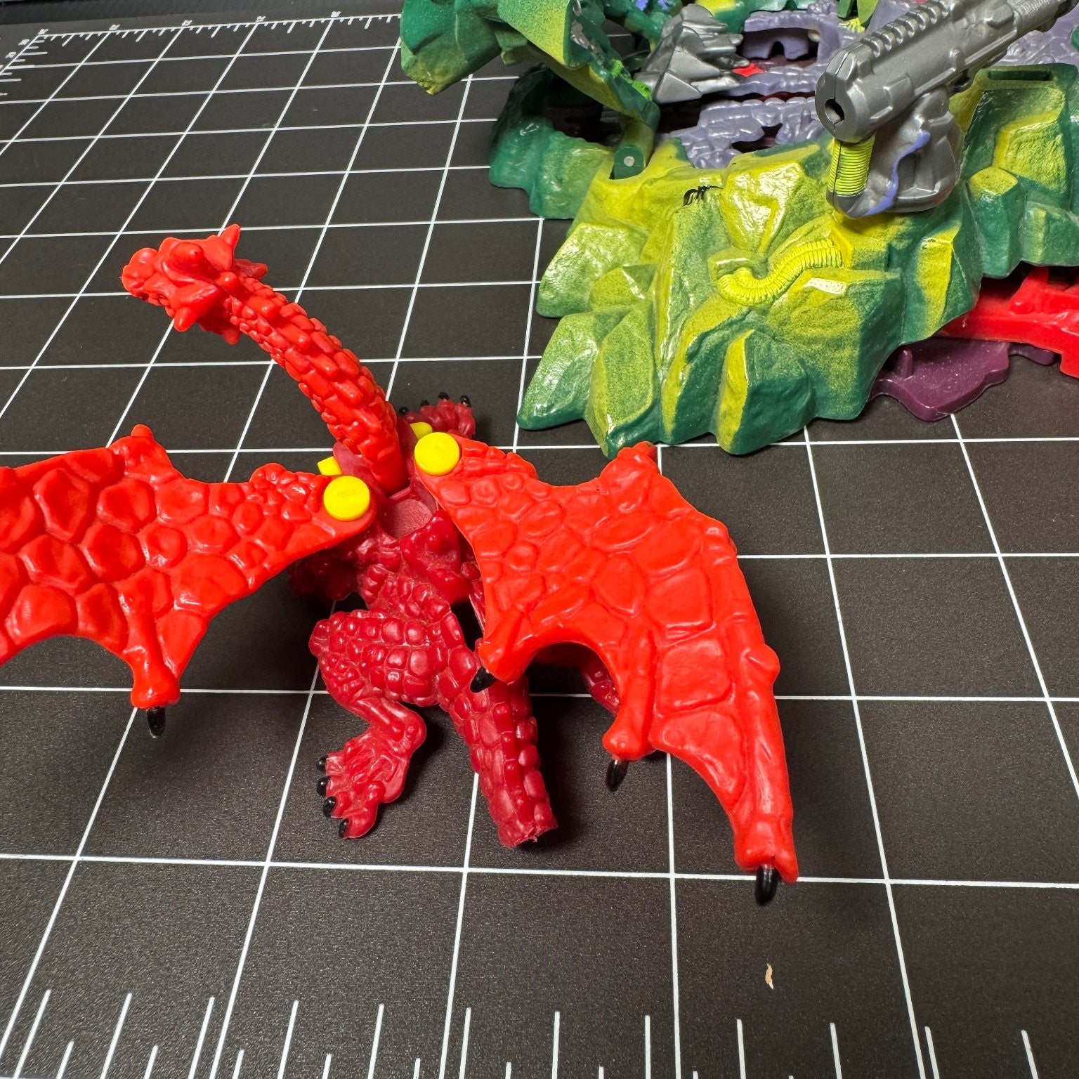 Mighty Max Playset Lot Incomplete with Dragon Island & Blast Magus As Is