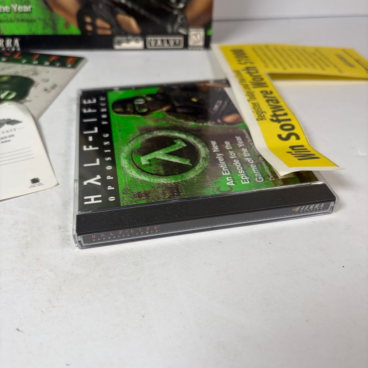 Half-Life Opposing Force PC CD-ROM Big Box Expansion Pack Sierra 1999 Complete