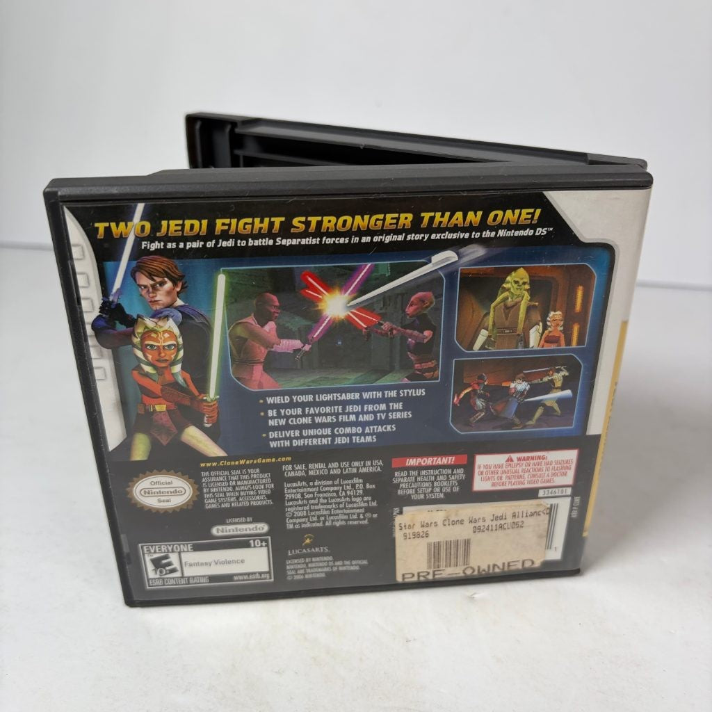 Star Wars The Clone Wars Jedi Alliance Nintendo DS 2008 CIB Complete LucasArts