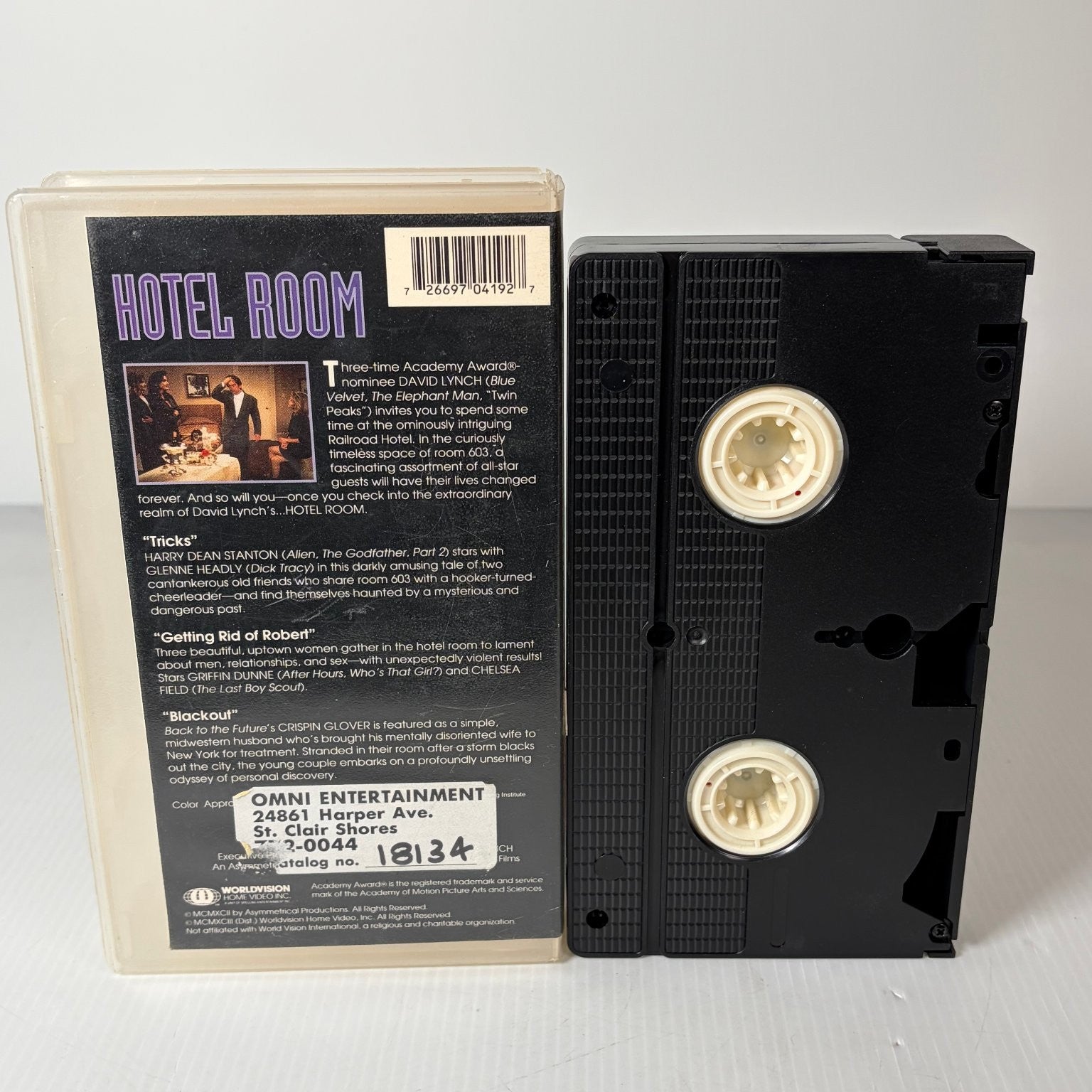 Hotel Room VHS 1993 David Lynch Drama Anthology Worldvision Home Video