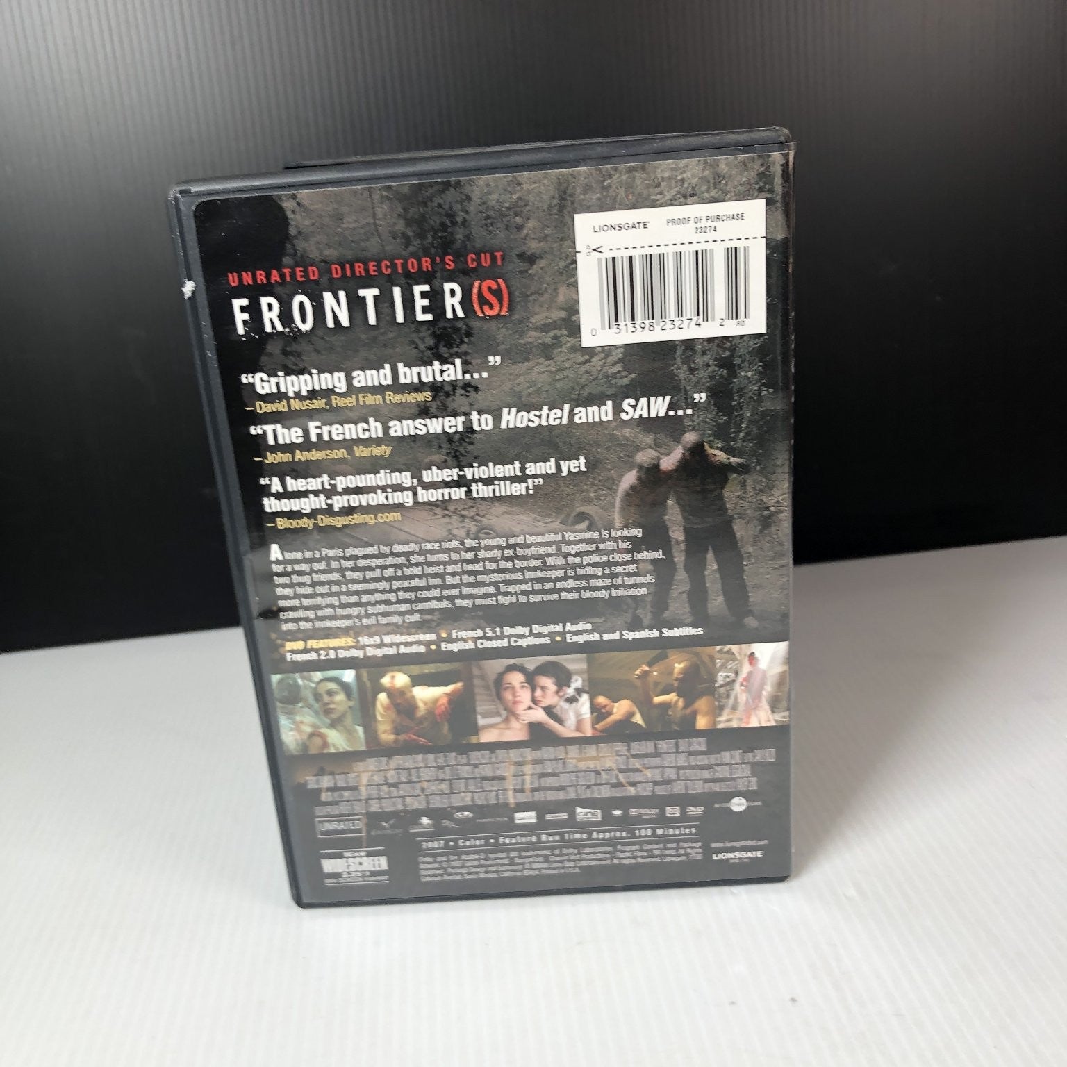 Frontier(s) DVD 2007 Unrated Director's Cut Horror Thriller Xavier Gens