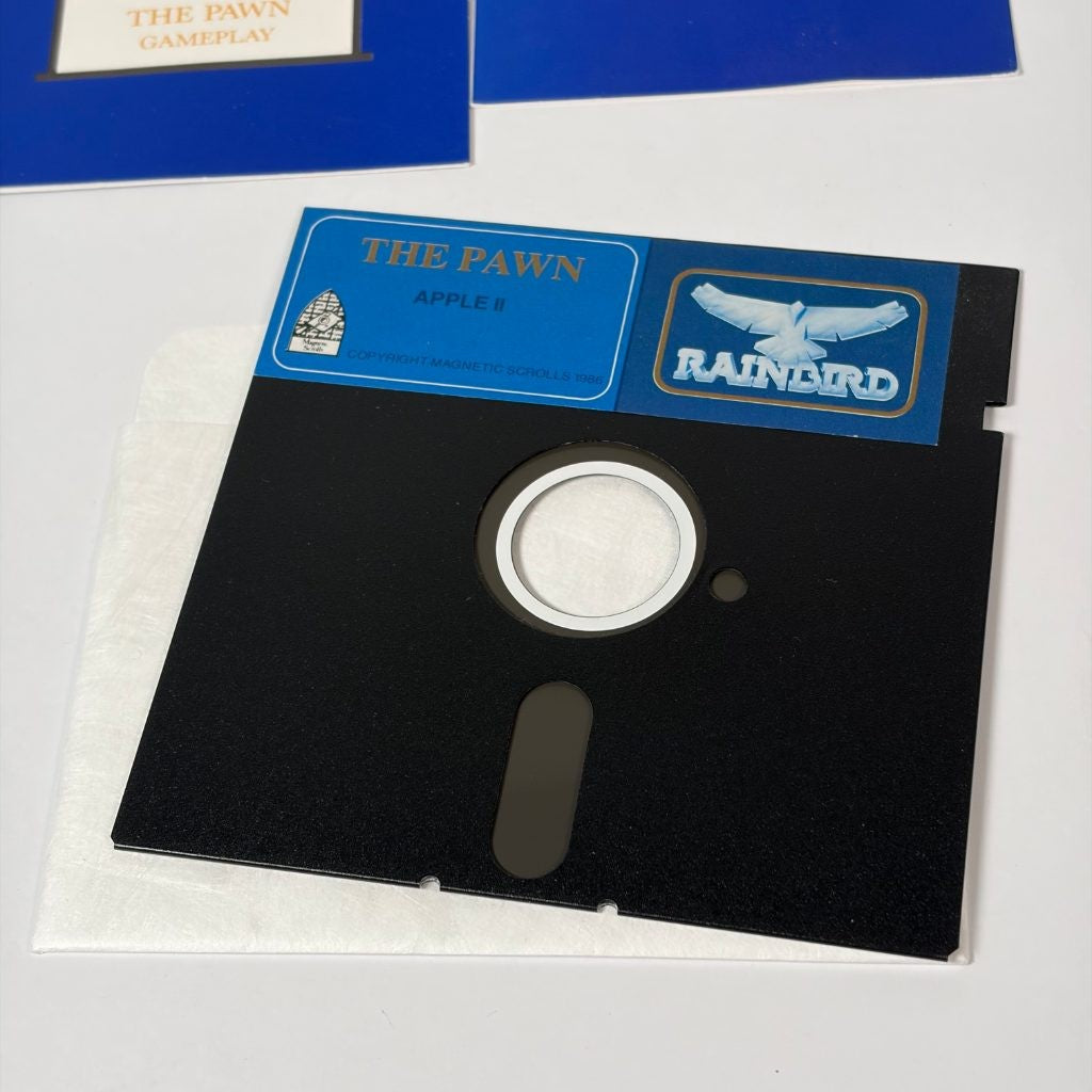 The Pawn Apple II 5.25 Floppy Disk Rainbird Magnetic Scrolls 1986 Text Adventure