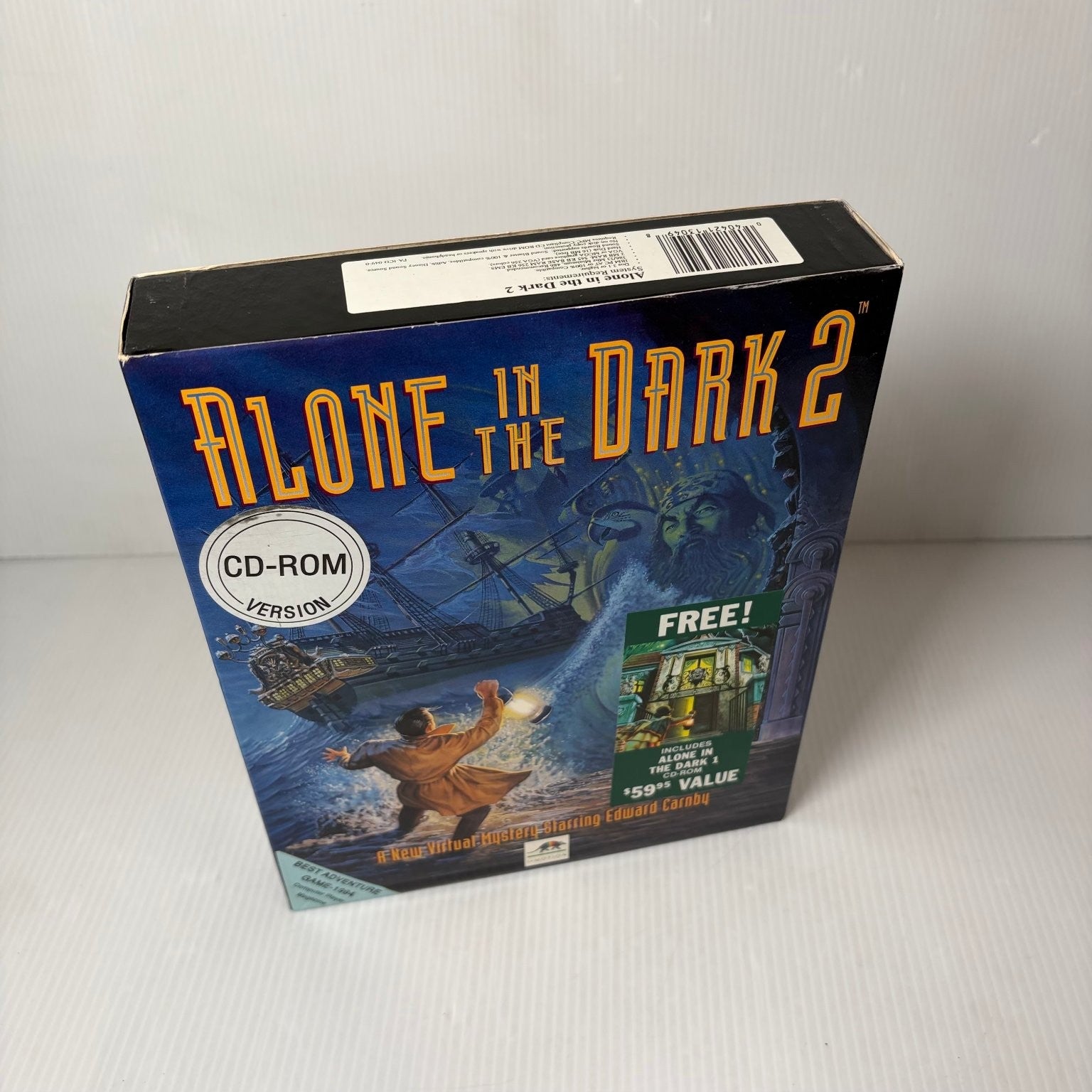 Alone in the Dark 2 Big Box PC CD-ROM w/ Alone in Dark 1 Adventure Game Horror