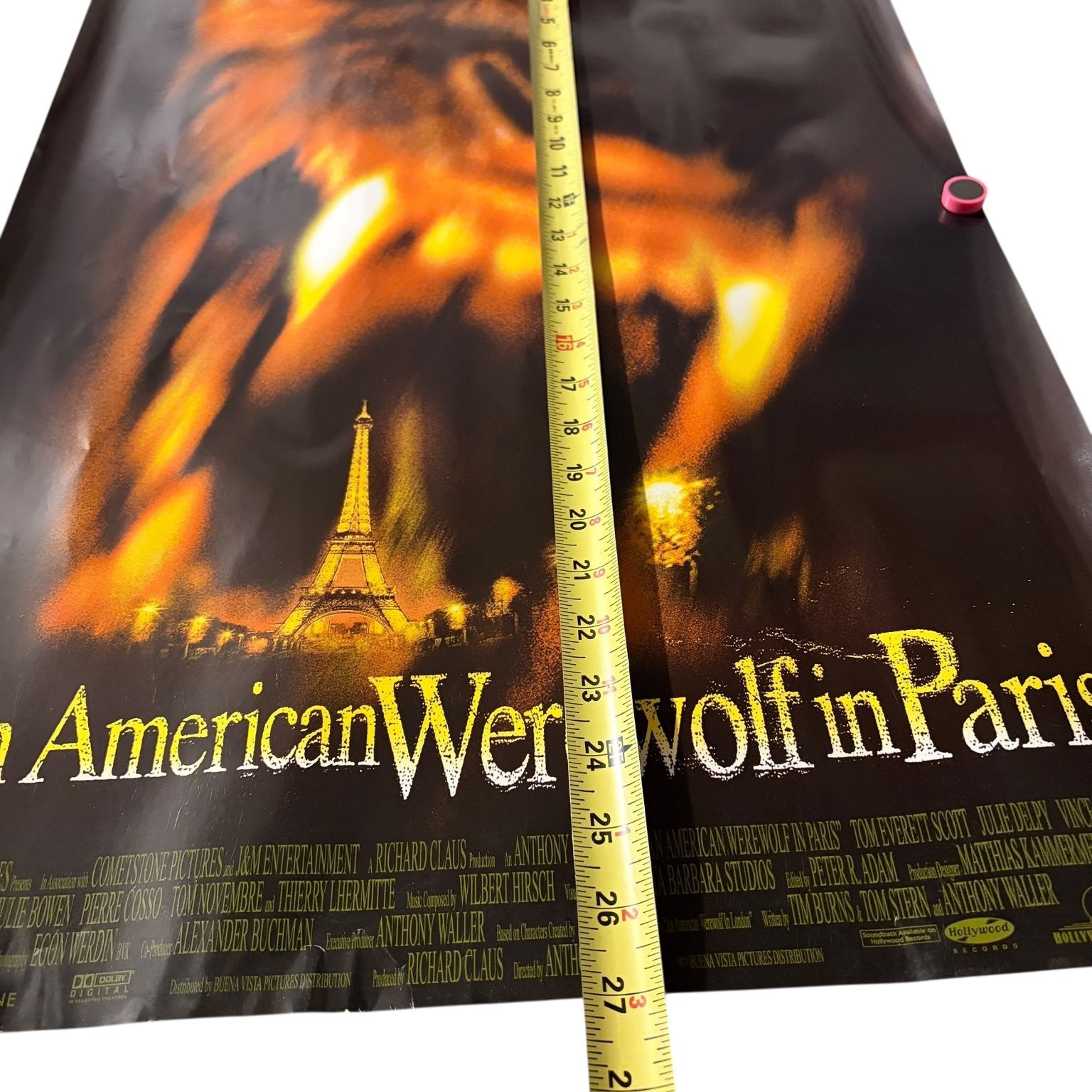 An American Werewolf in Paris 1997 Promo Movie Poster Werewolf Horror 27"x18"