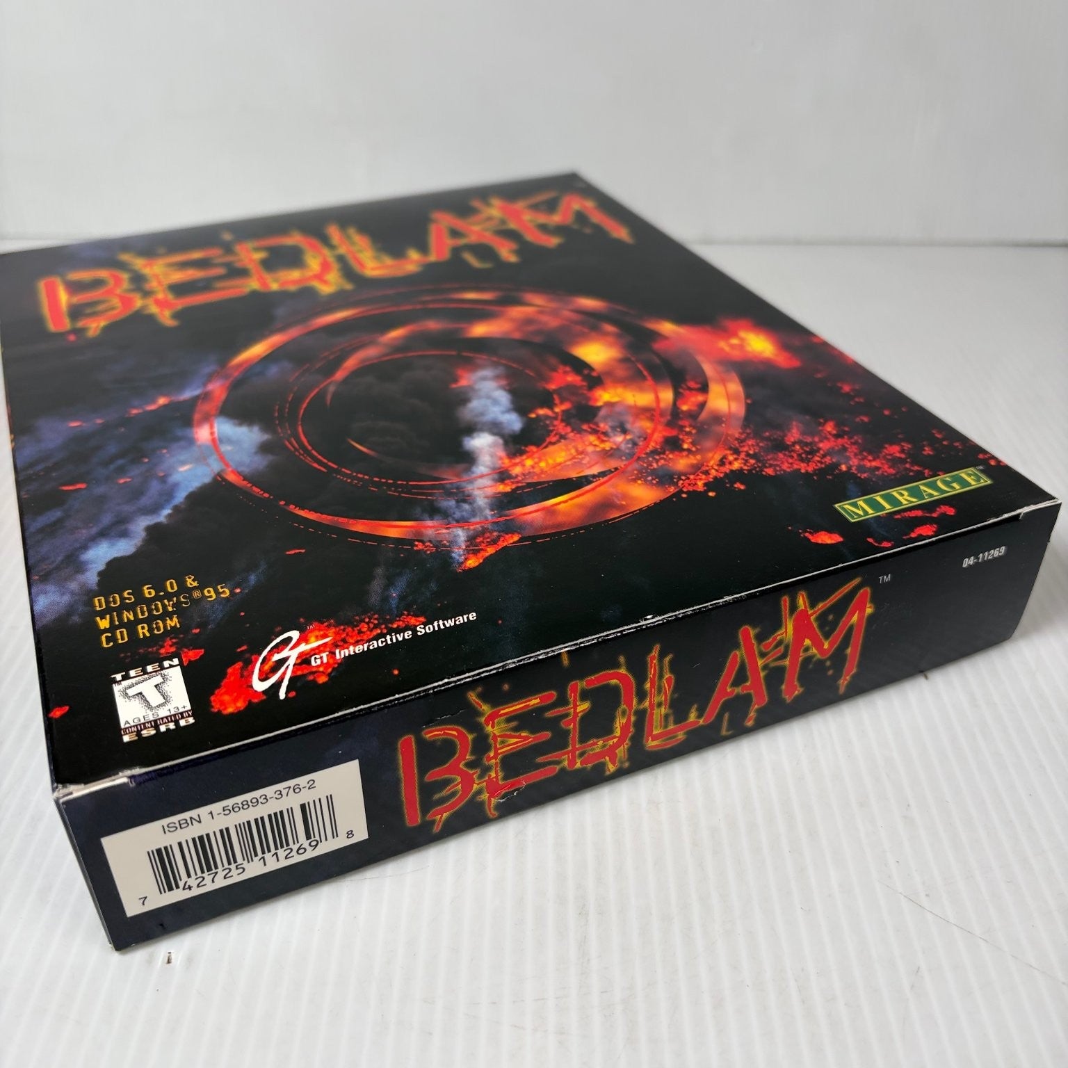 BEDLAM PC Big Box DOS Windows 95 Video Game Top-Down Shooter Action