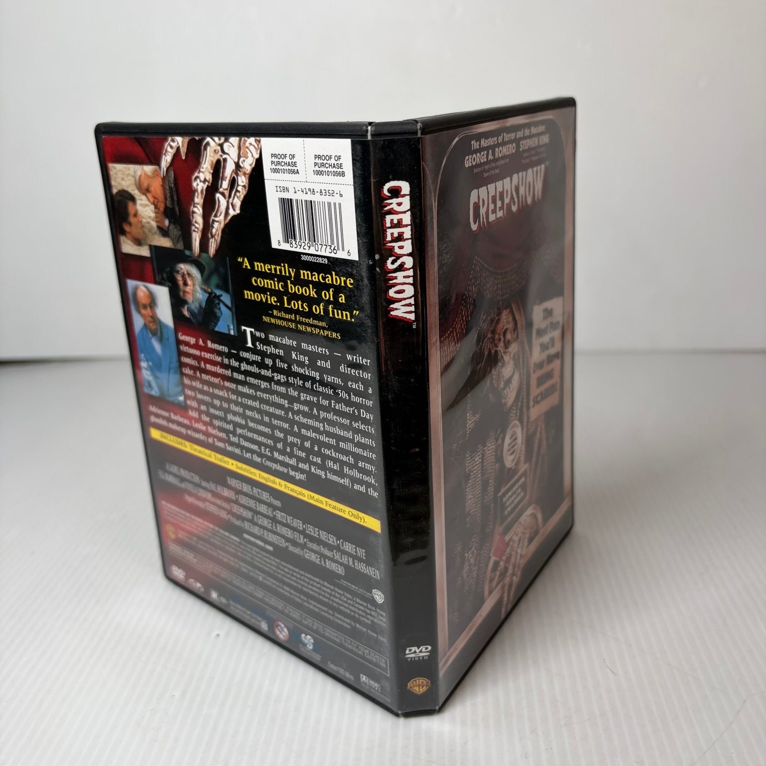 CREEPSHOW DVD 1982 George A. Romero Stephen King Hal Holbrook Leslie Nielsen