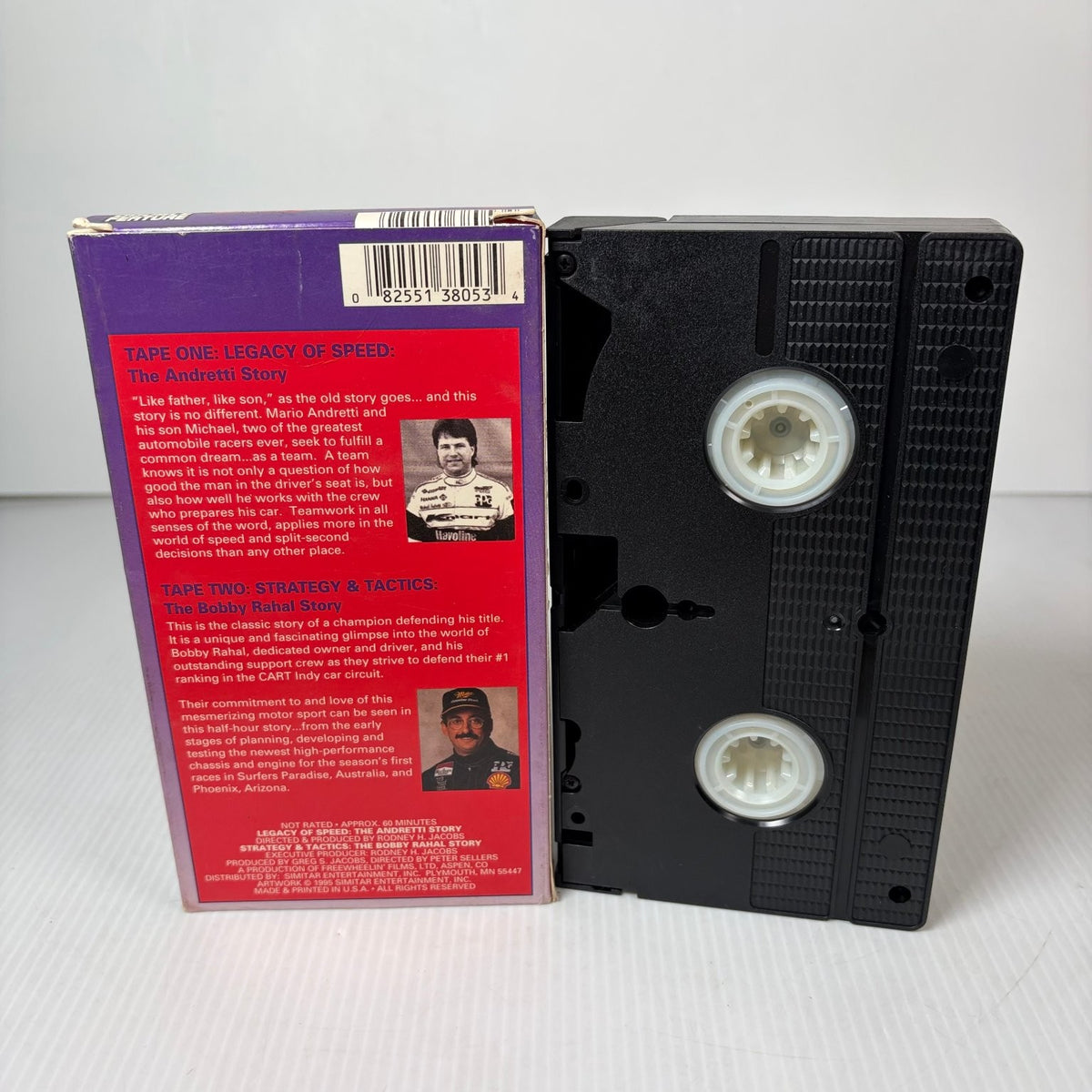 Indy Racing VHS Double Feature The Andretti Story Bobby Rahal Racing