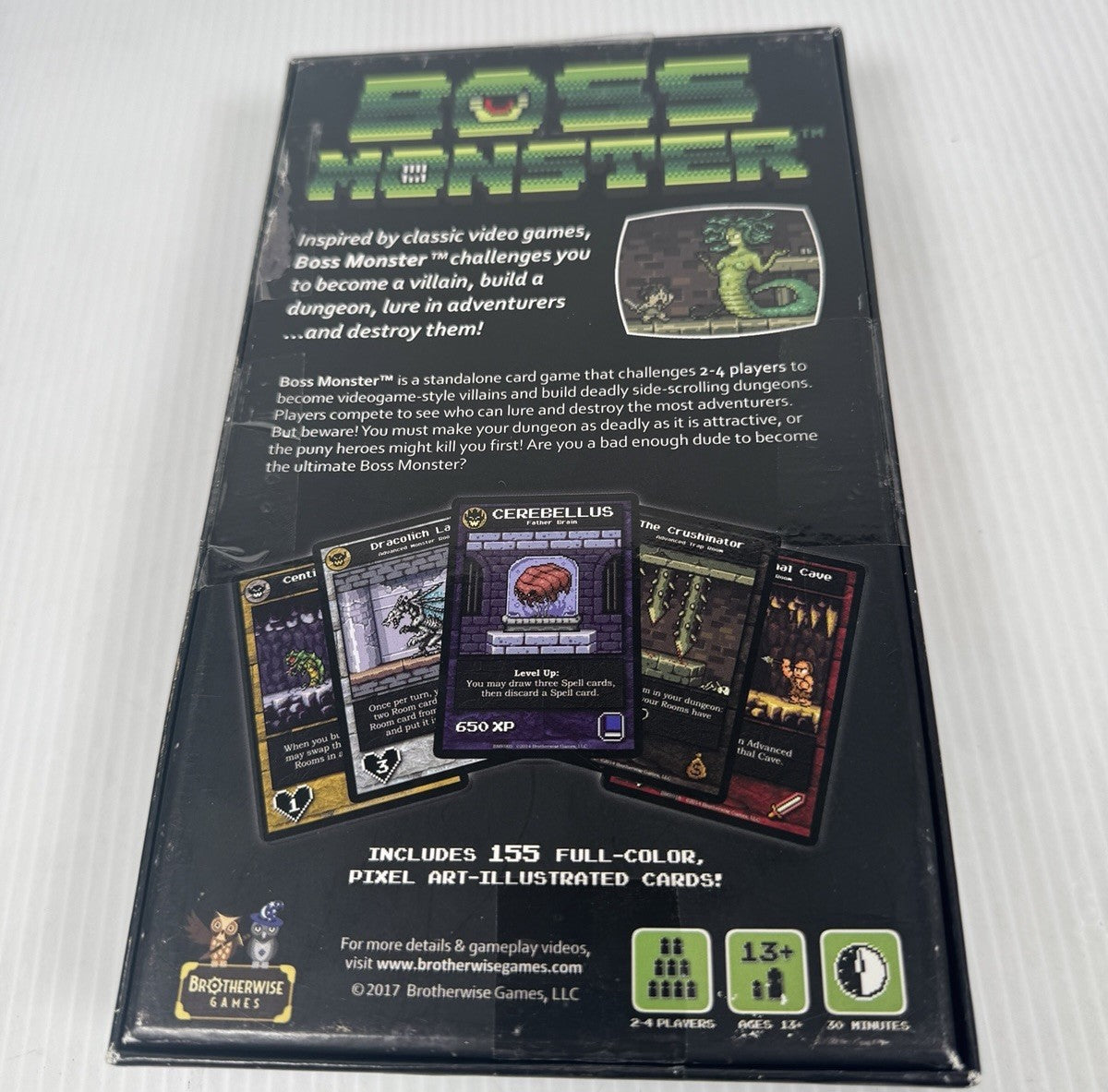 Boss Monster The Dungeon Building Card Game by Brotherwise Games. Complete