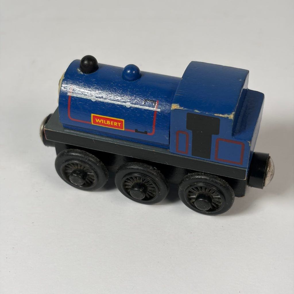 Thomas & Friends Wooden Railway Wilbert Learning Curve Blue Tank Engine Train