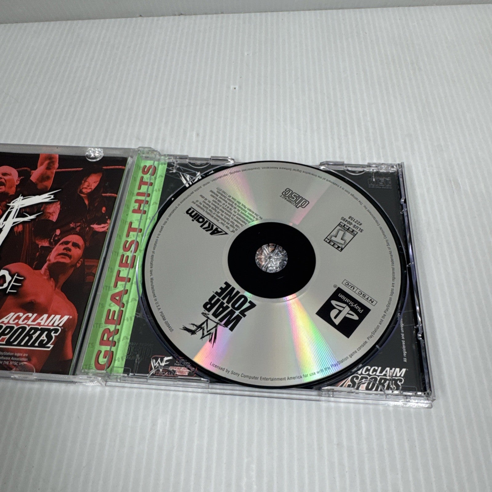 Lot Of 4 PS1 Wrestling Games Smackdown 1 & 2, Warzone, Attitude