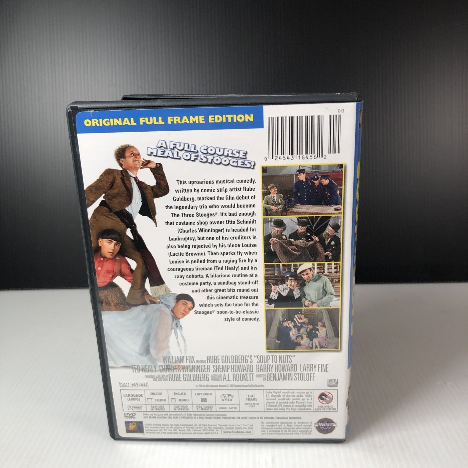 Soup to Nuts DVD 1930 Original Full Frame Shemp Howard Comedy 3 Stooges Cast