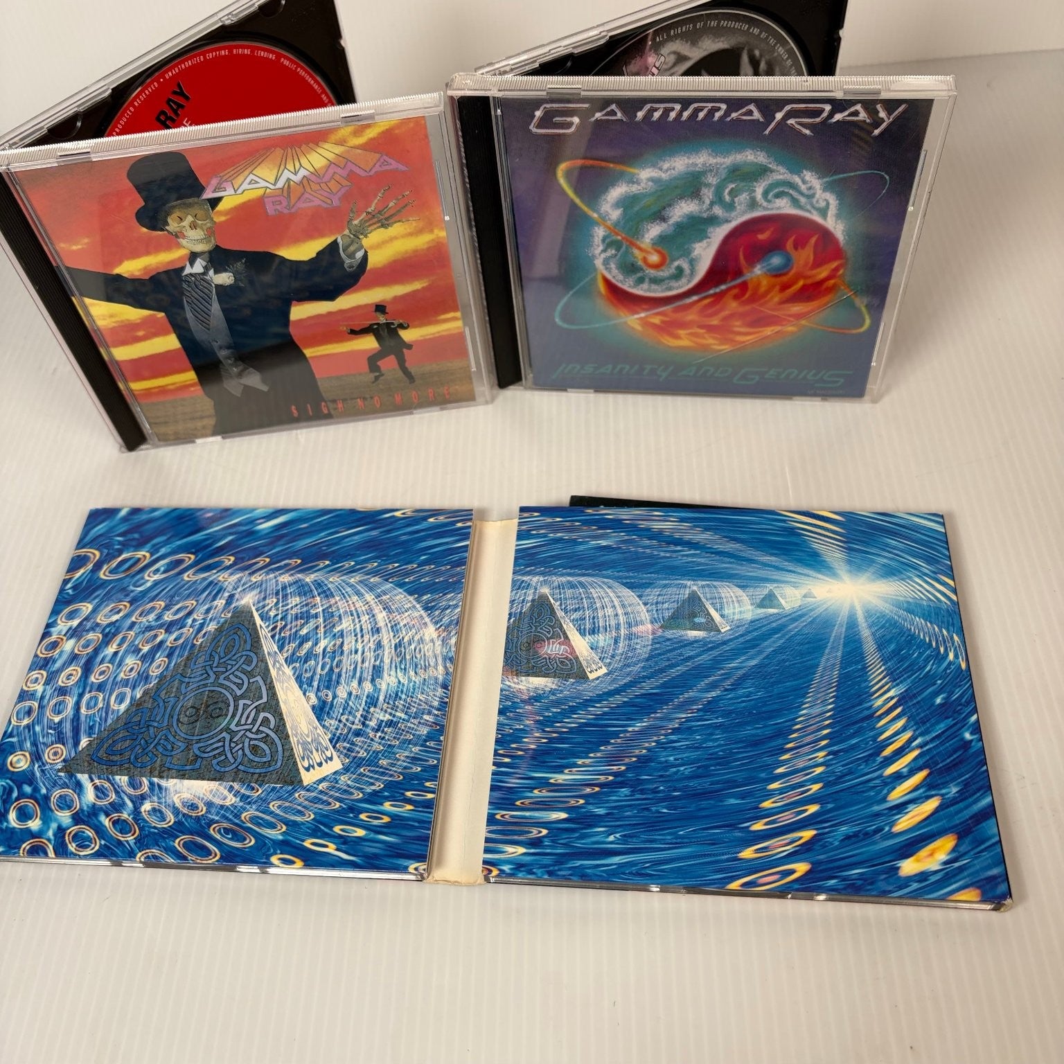 Gamma Ray Lot of 3 CDs Sigh No More, Insanity and Genius, Blust from the Past