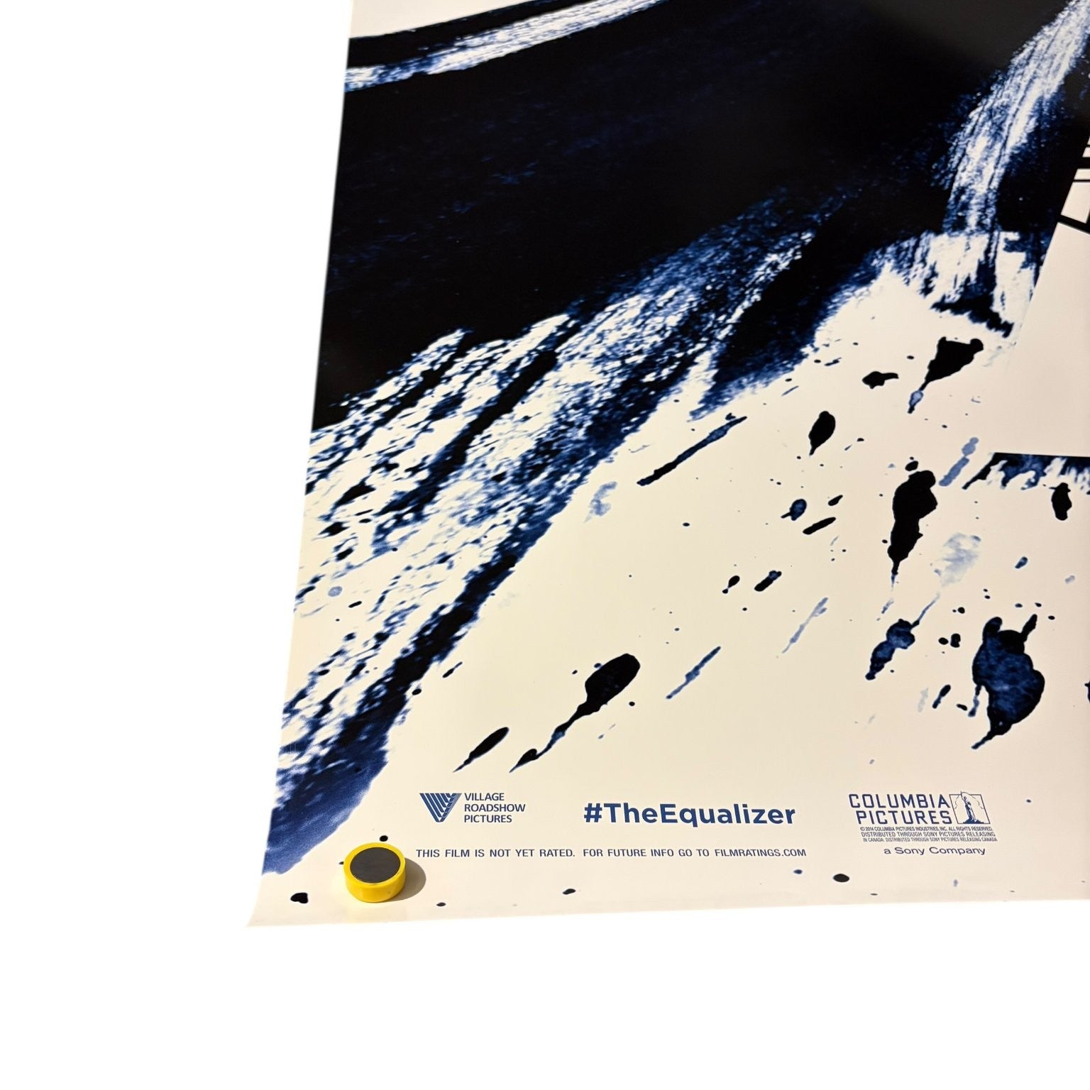 The Equalizer 2014 One Sheet Movie Poster Original Double-Sided Denzel Preview