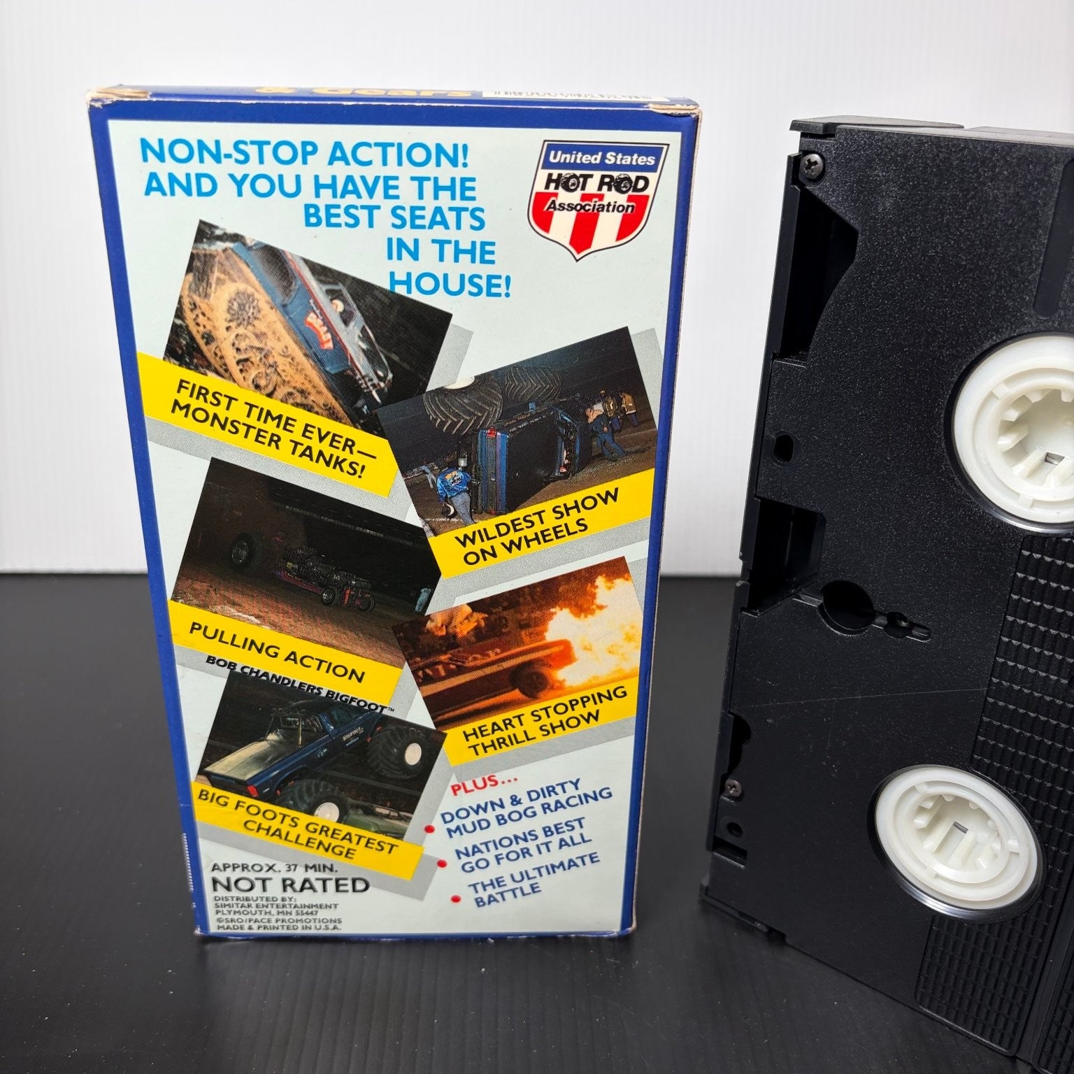 Blood, Sweat & Gears VHS 1989 Monster Truck Racing Sgt Slaughter USHRA USTAR