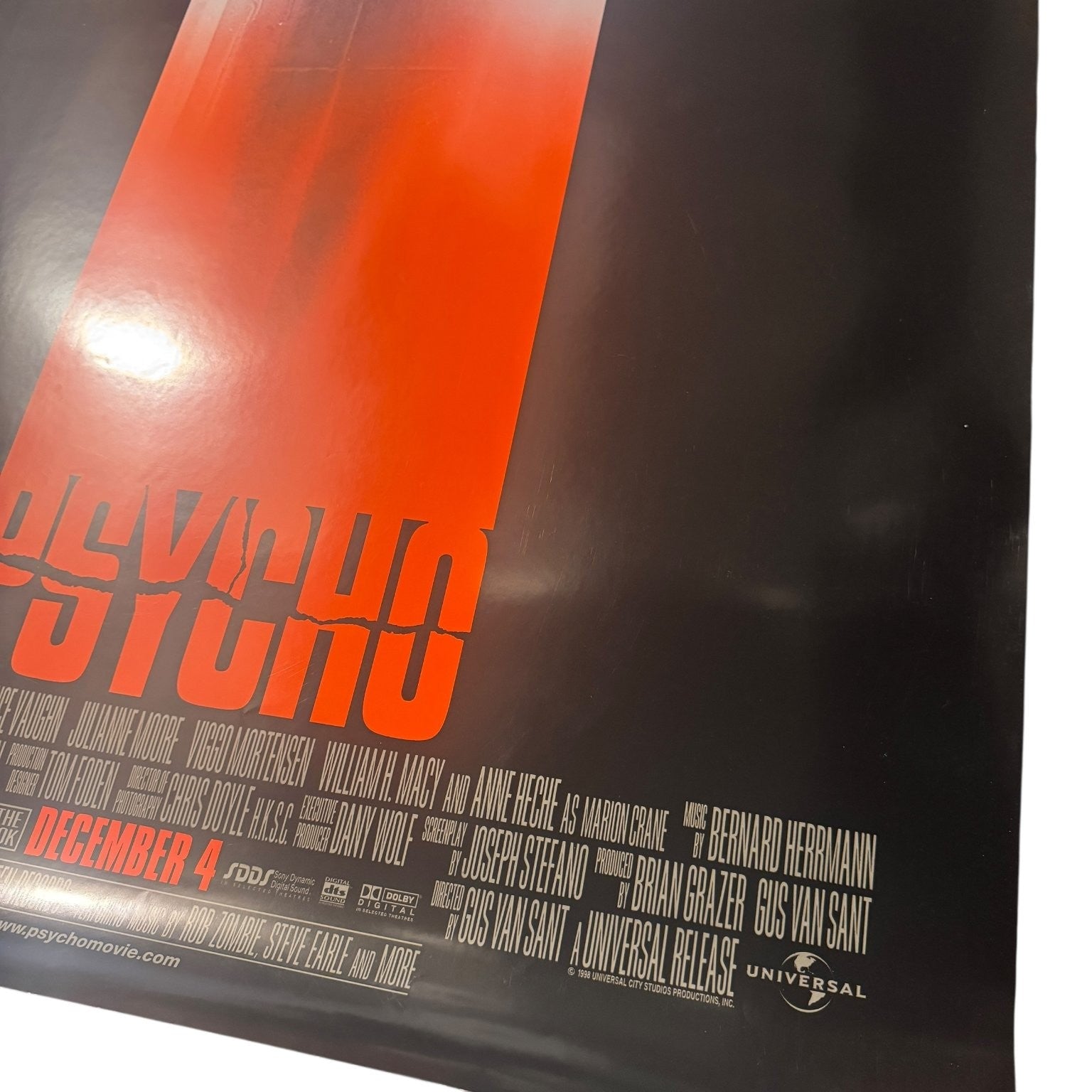 Psycho 1998 US Double Sided Original Movie Poster One Sheet Universal Pictures