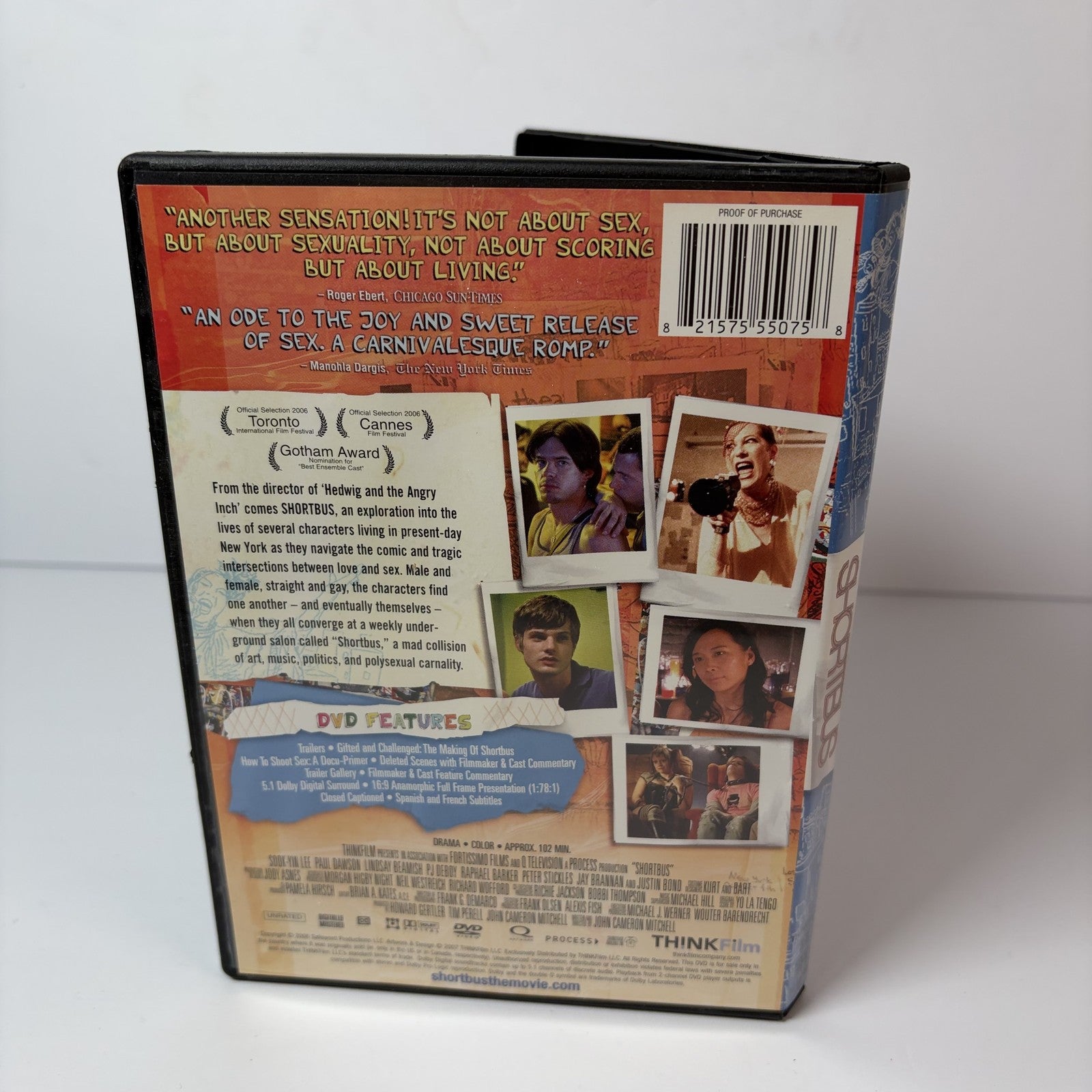 Shortbus DVD - Unrated Edition - John Cameron Mitchell Film - THINKFilm