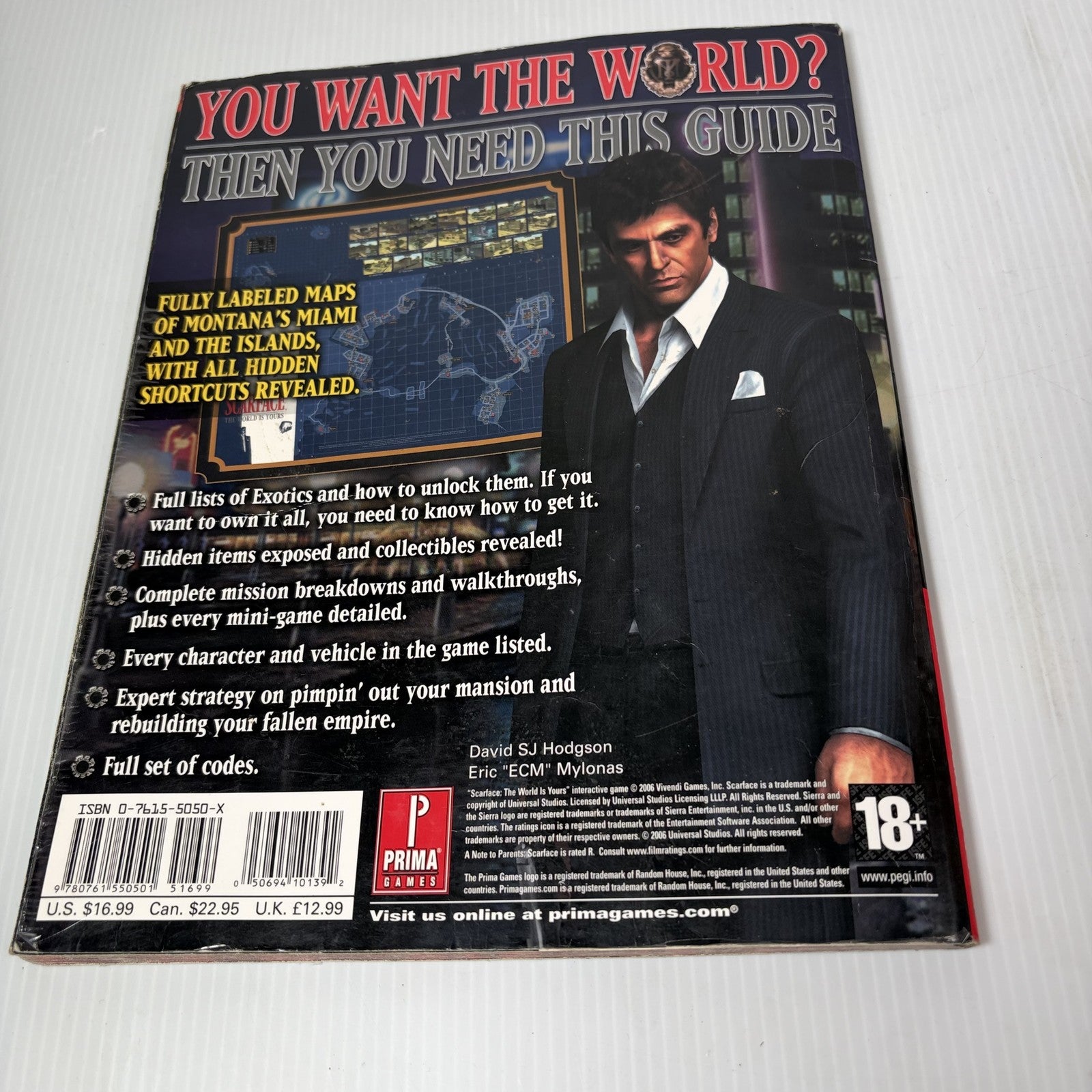 Scarface The World Is Yours Prima Official Game Guide PS2 Xbox 360 PC (No