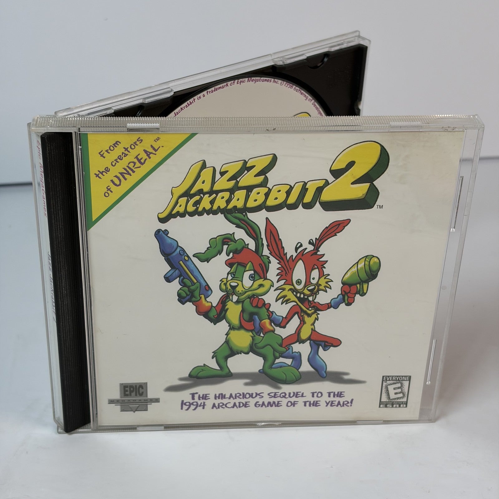 Jazz Jackrabbit 2 PC CD-ROM Epic Games 1998 Windows 95 Action Platformer ESRB E
