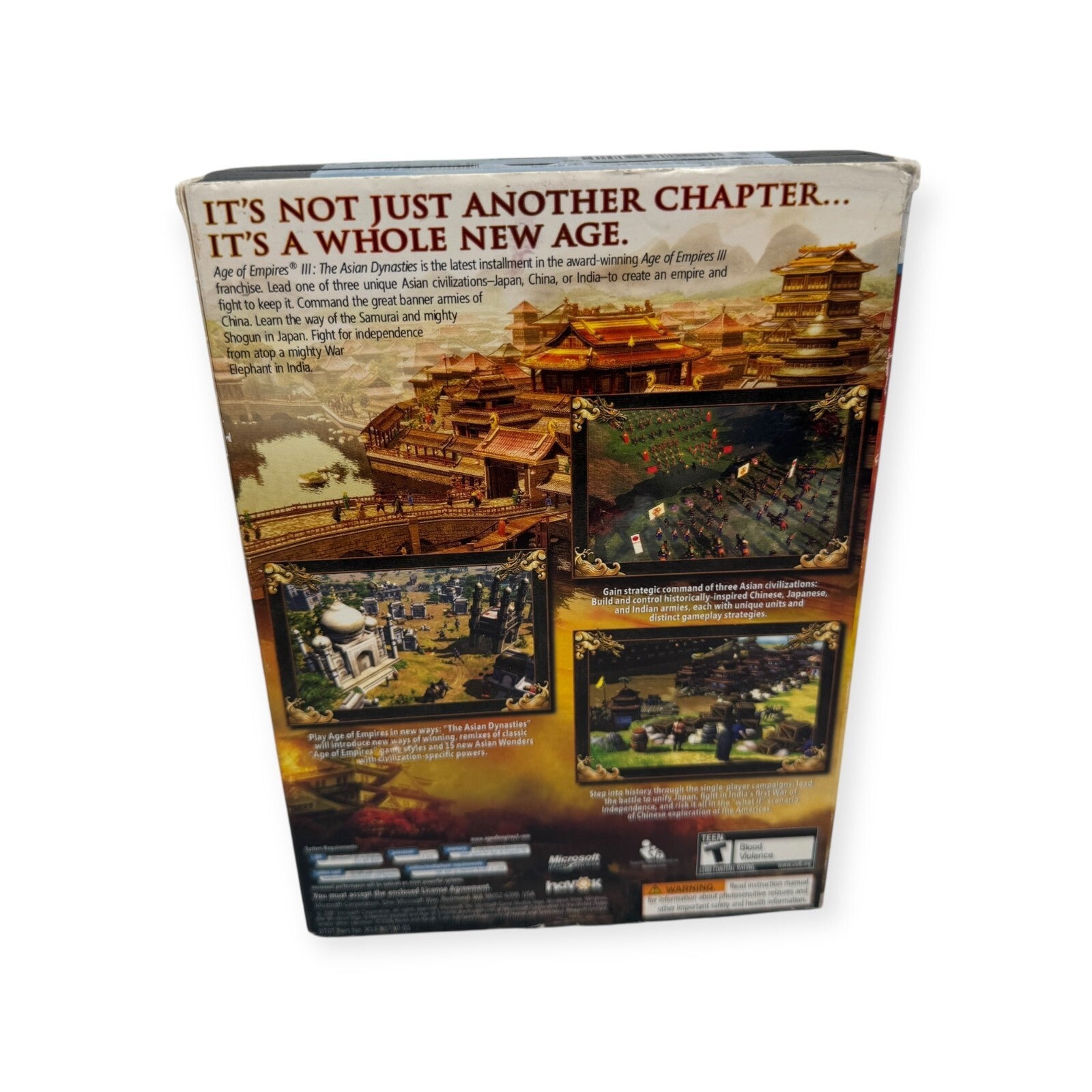 Age of Empires III: The Asian Dynasties (PC, 2007) Complete w/ product key