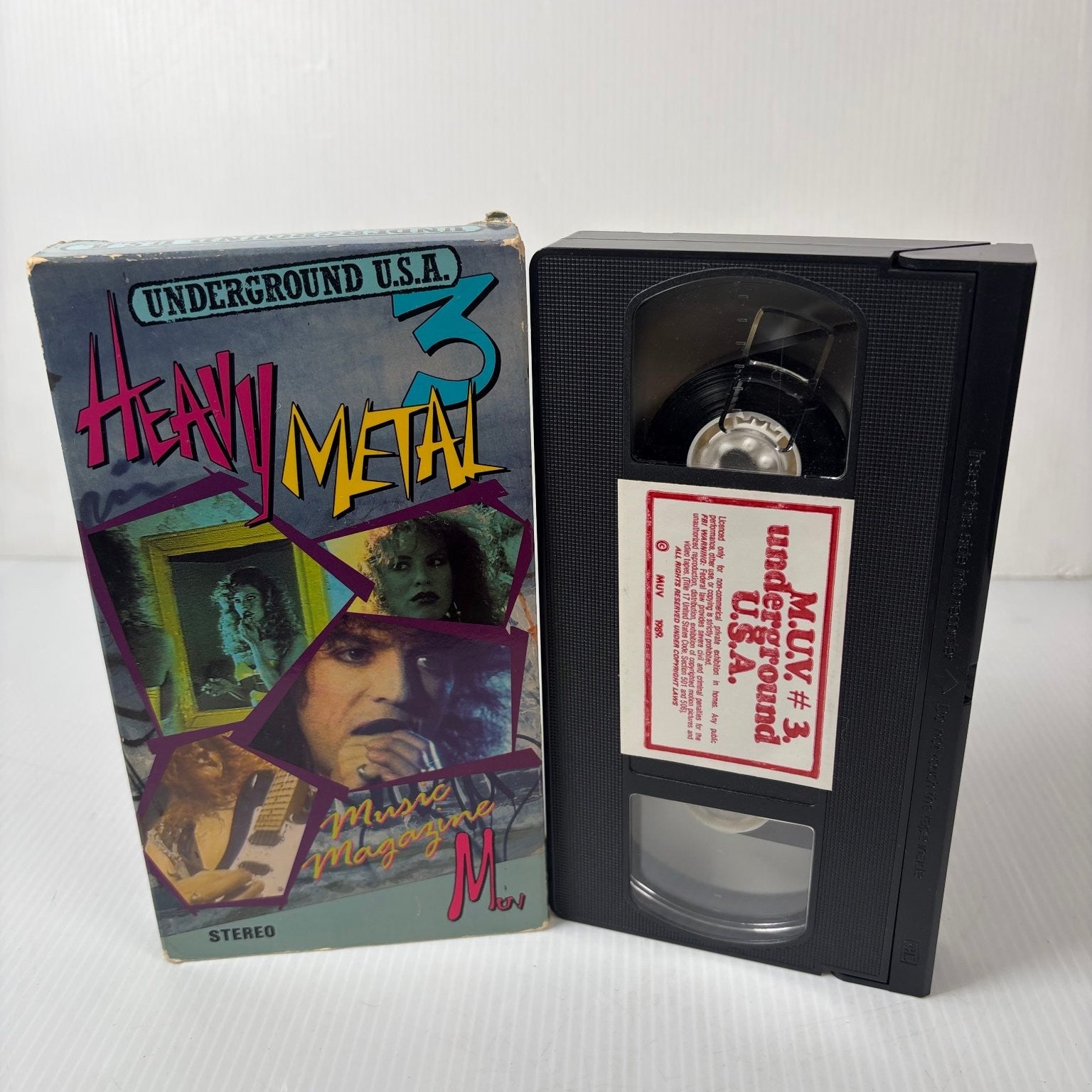 Underground U.S.A. 3 Heavy Metal VHS 1993 Music Video M.U.V.