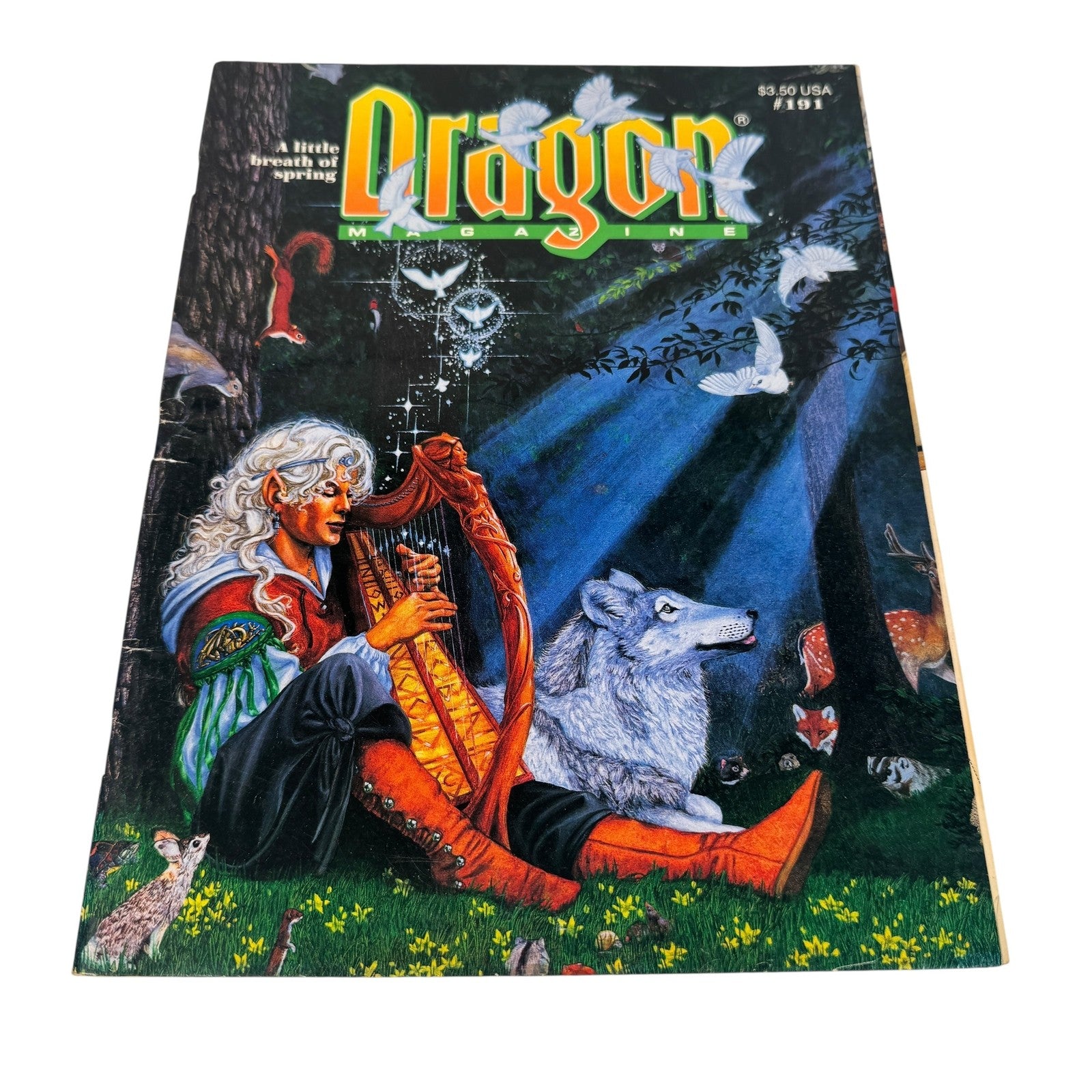 Vintage Dragon Magazine Issue #191 TSR March 1993 Dungeons & Dragons Fantasy Art