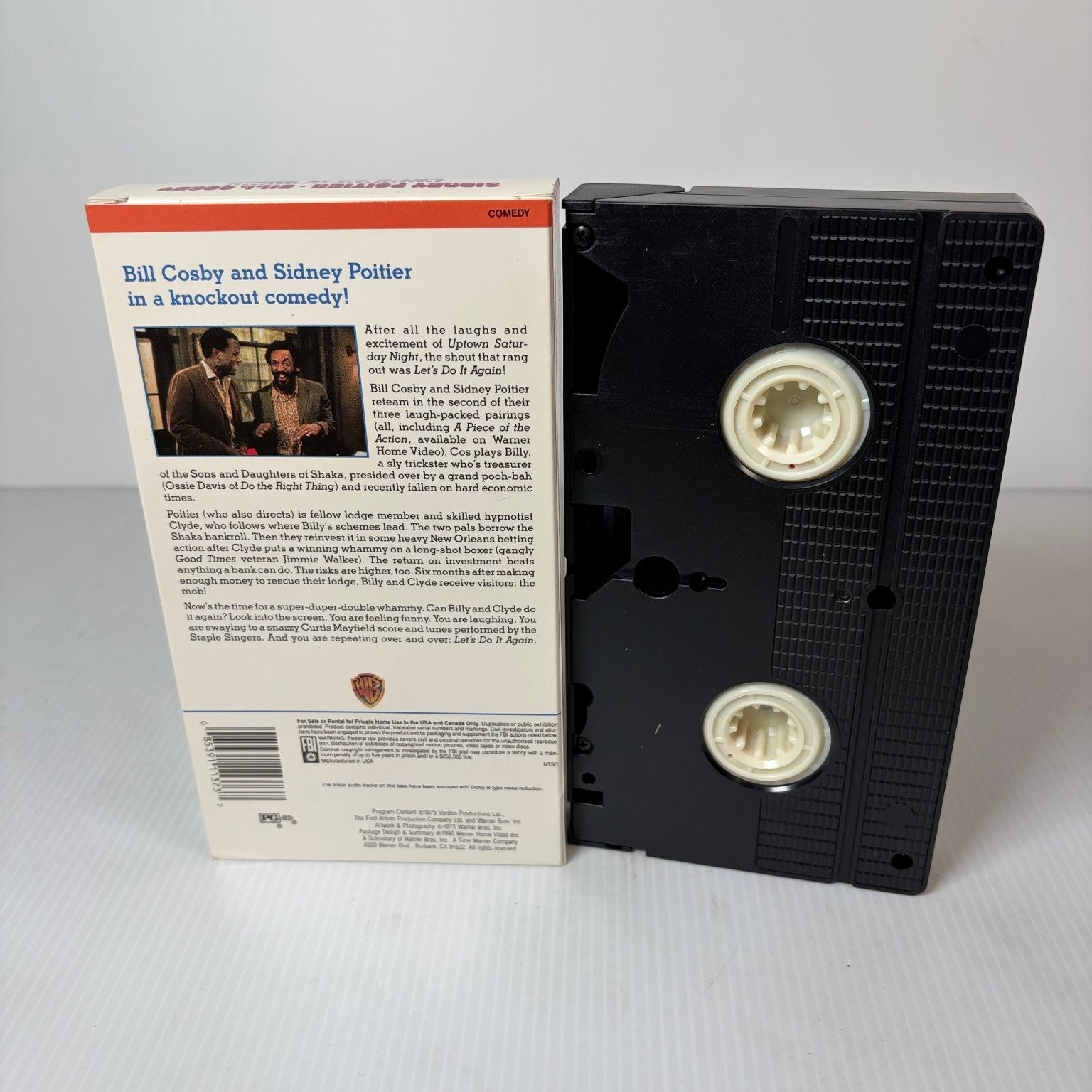 Let's Do It Again VHS 1975 Comedy Sidney Poitier Bill Cosby Warner Home Video