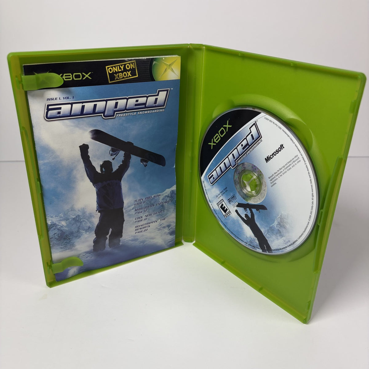 Amped Freestyle Snowboarding Microsoft Original Xbox Video Game CIB Complete